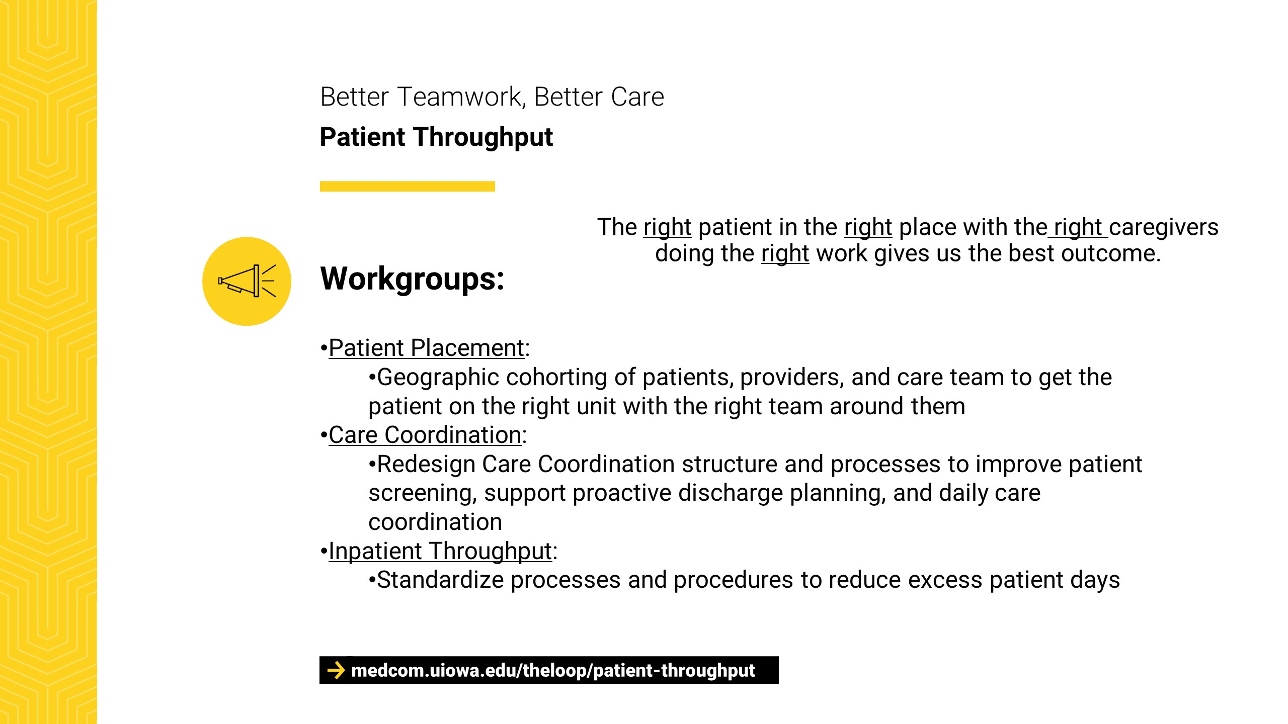 BTBC Overview - Patient Throughput