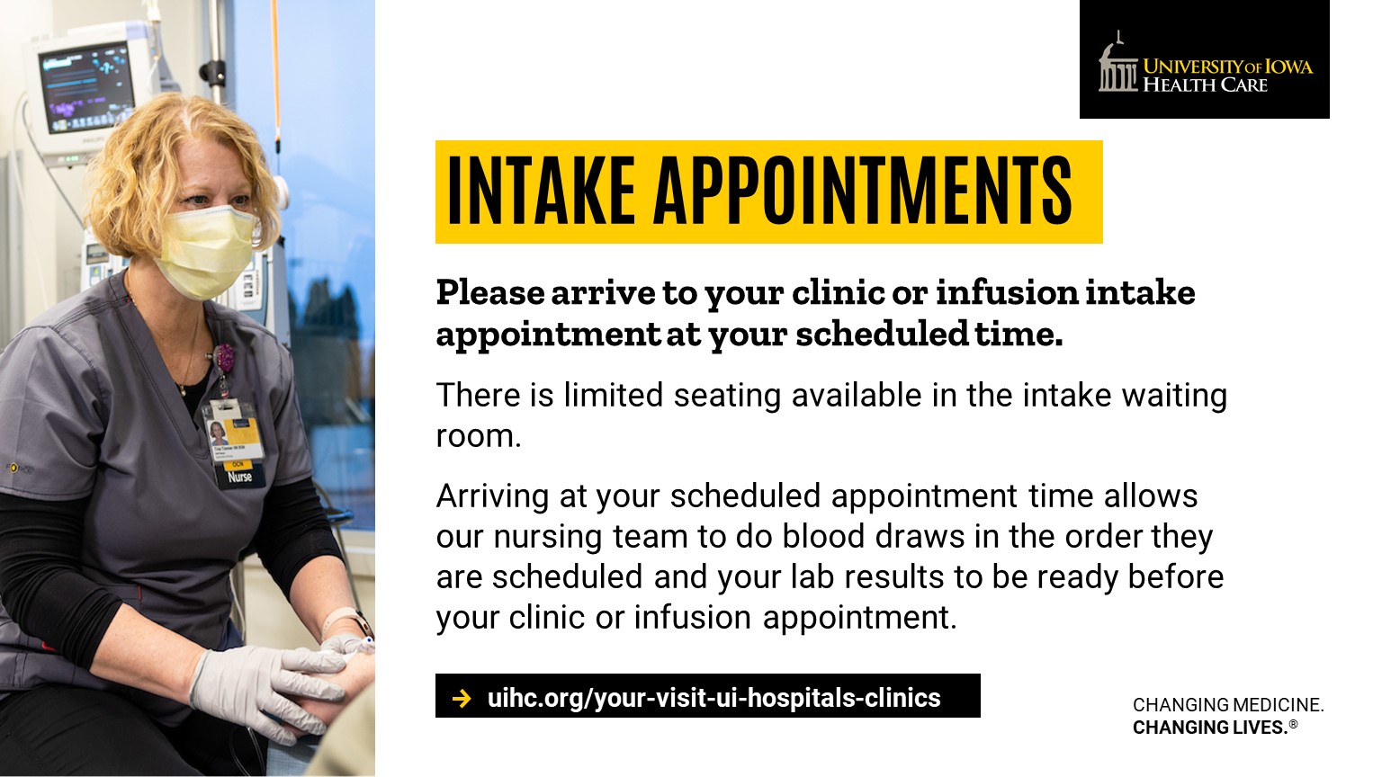 Intake appointments