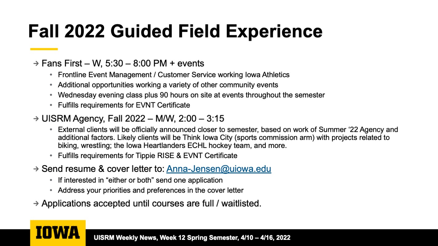 Fall 2022 Guided Experience