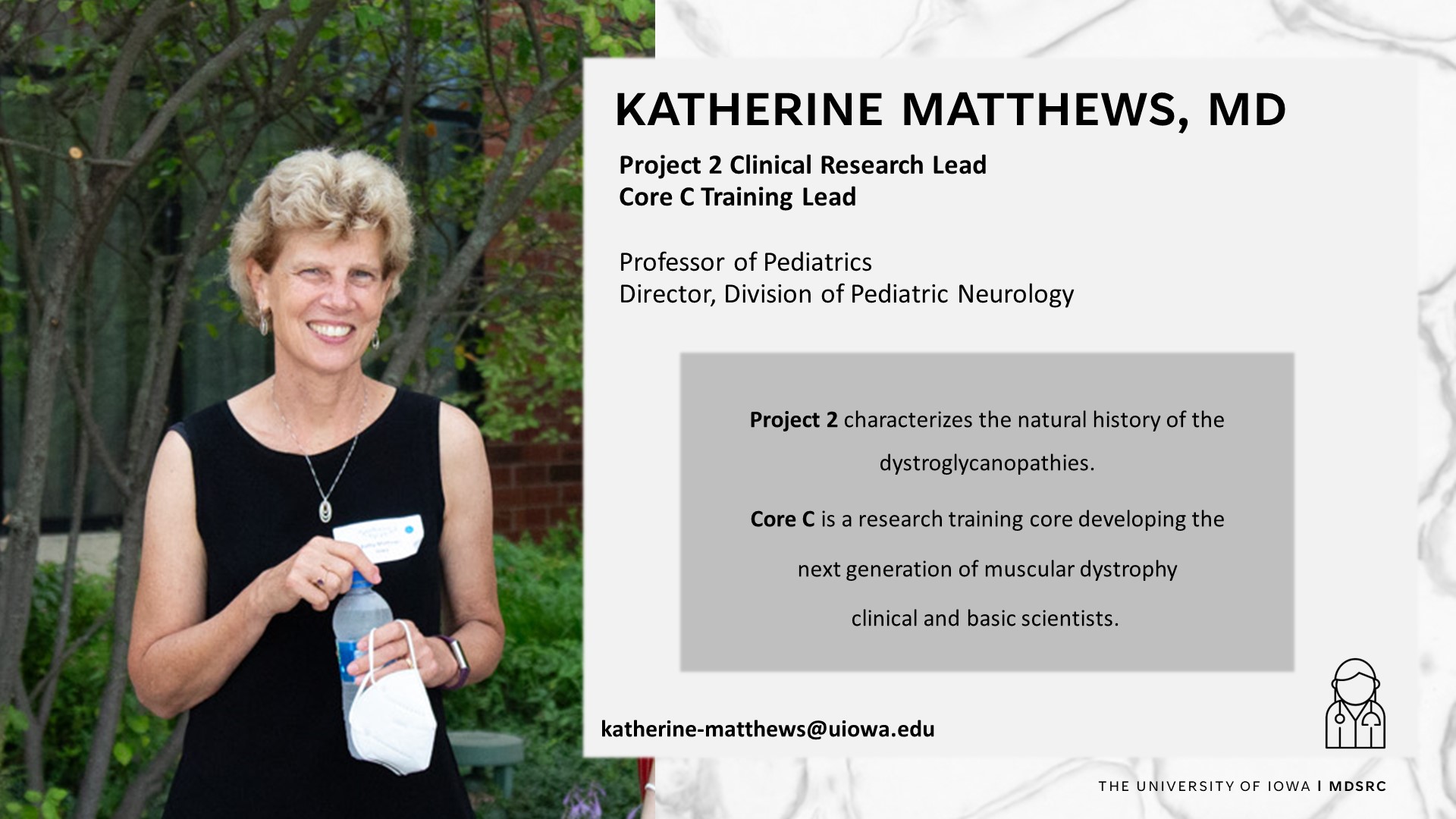 Katherine Mathews MDSRC Clinical Research Photo and About