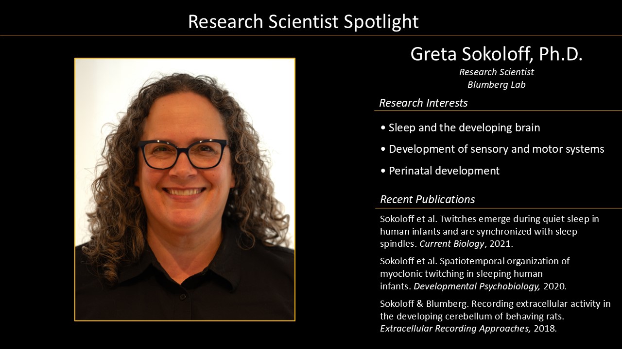 Research Scientist Greta Sokoloff Profile with Photo