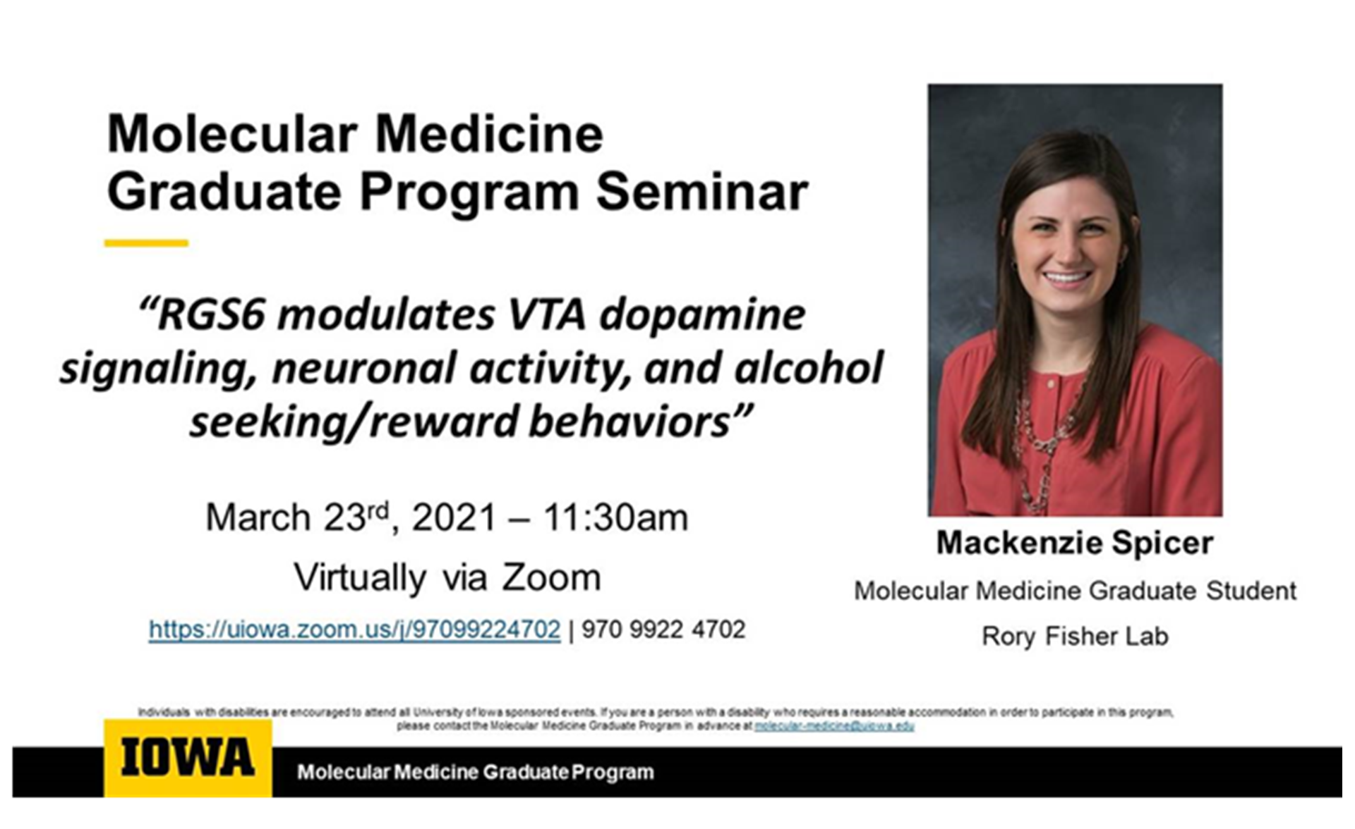 Spicer - Molecular Medicine Seminar 3.20.21