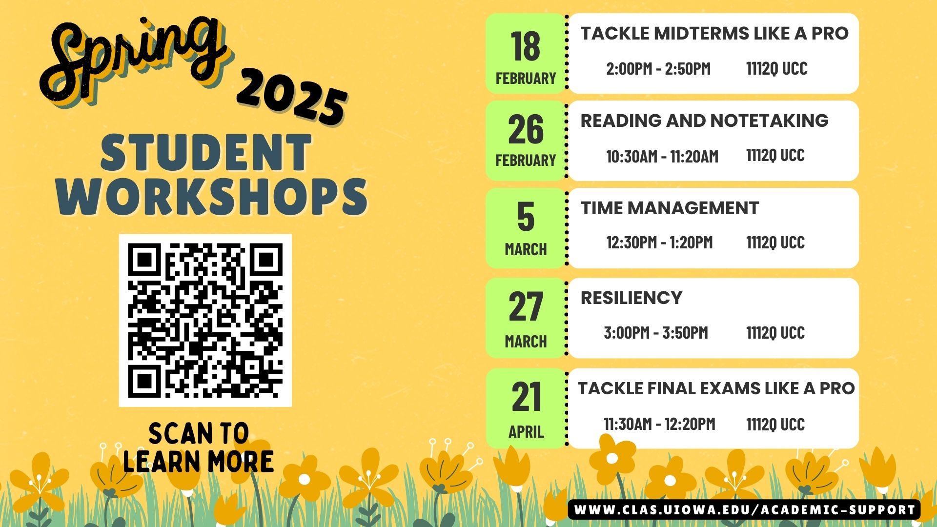 Spring 2025 CLAS Student Workshops