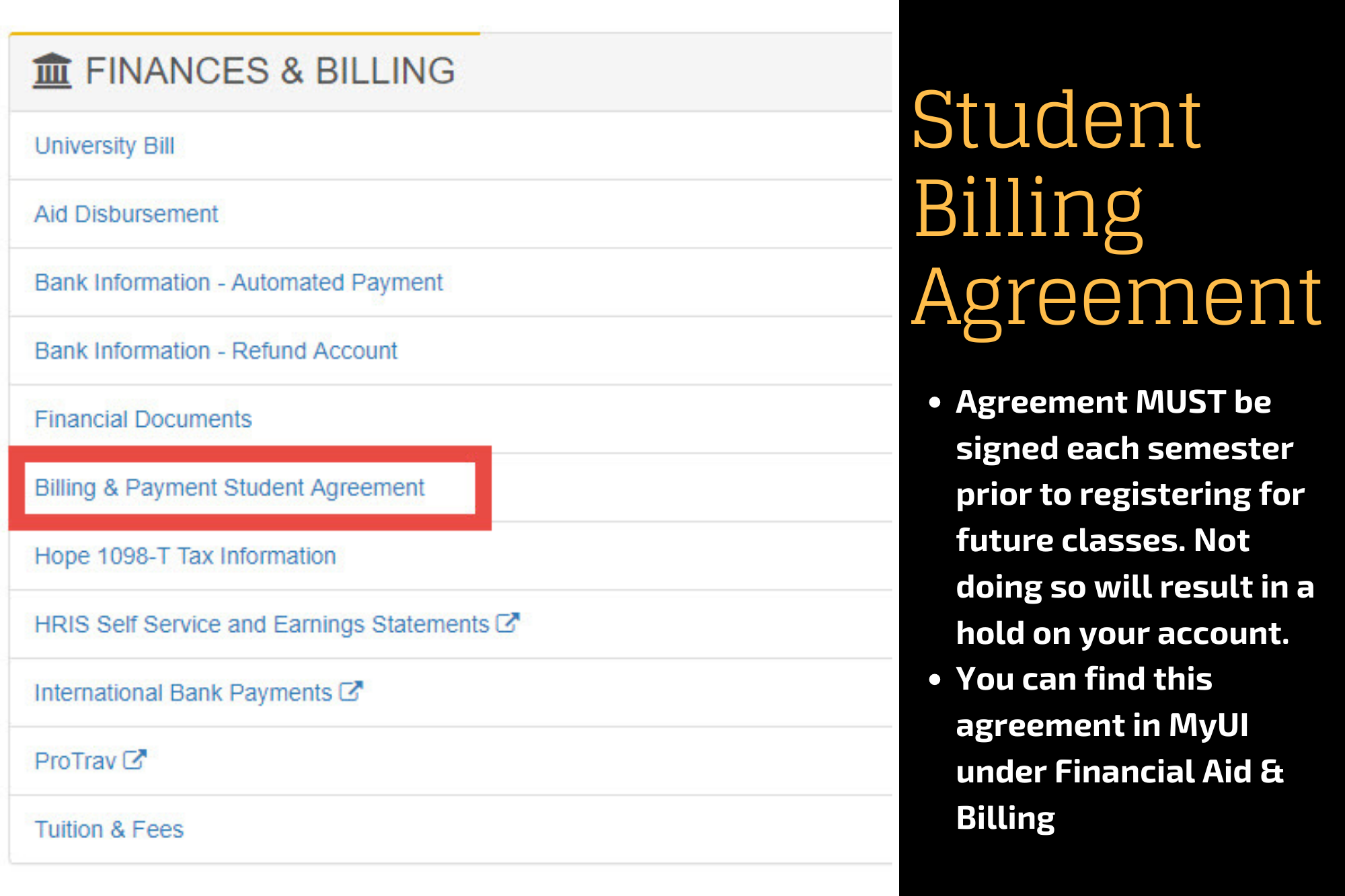 Student Billing Agreement