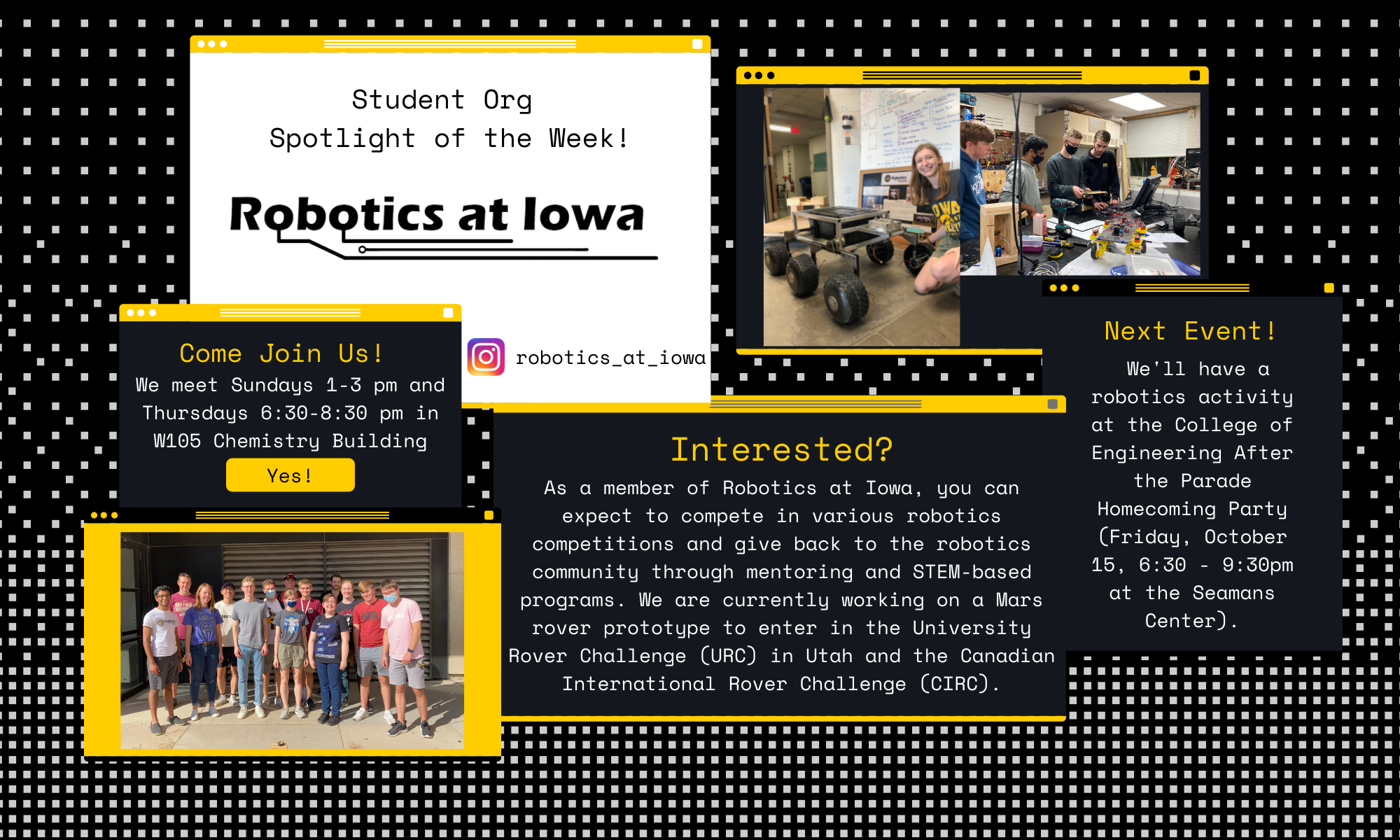 Student Org Spotlight of the Week: Robotics at Iowa 