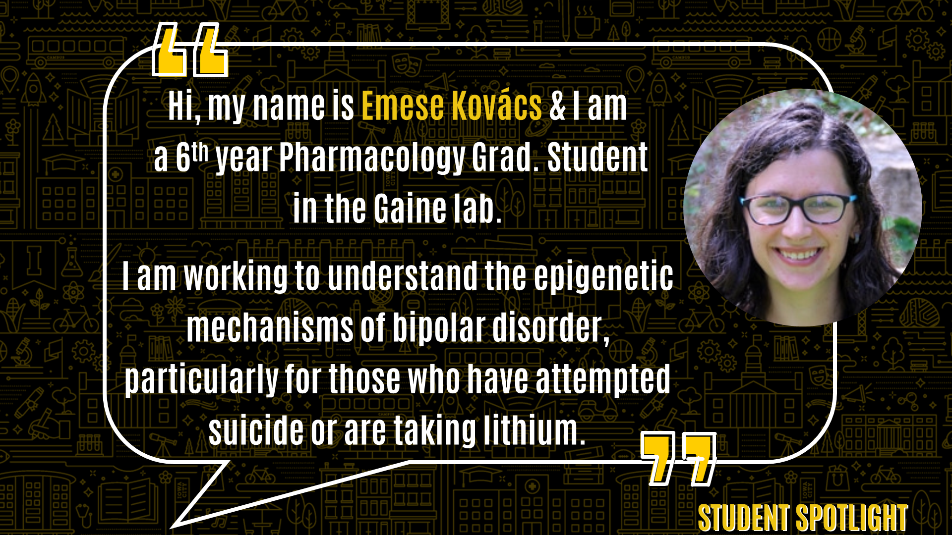 Student spotlight - Emese Kovacs