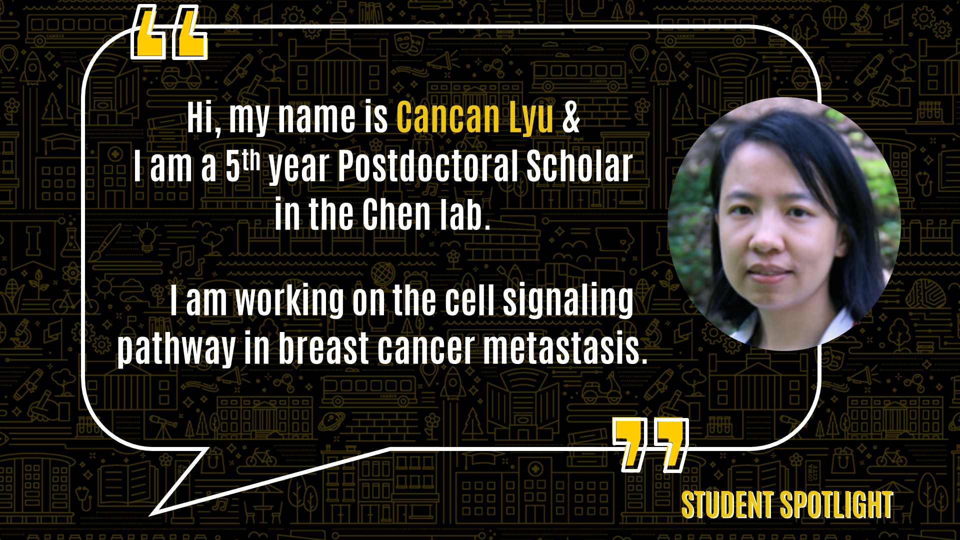 Student Spotlight - Cancan Lyu