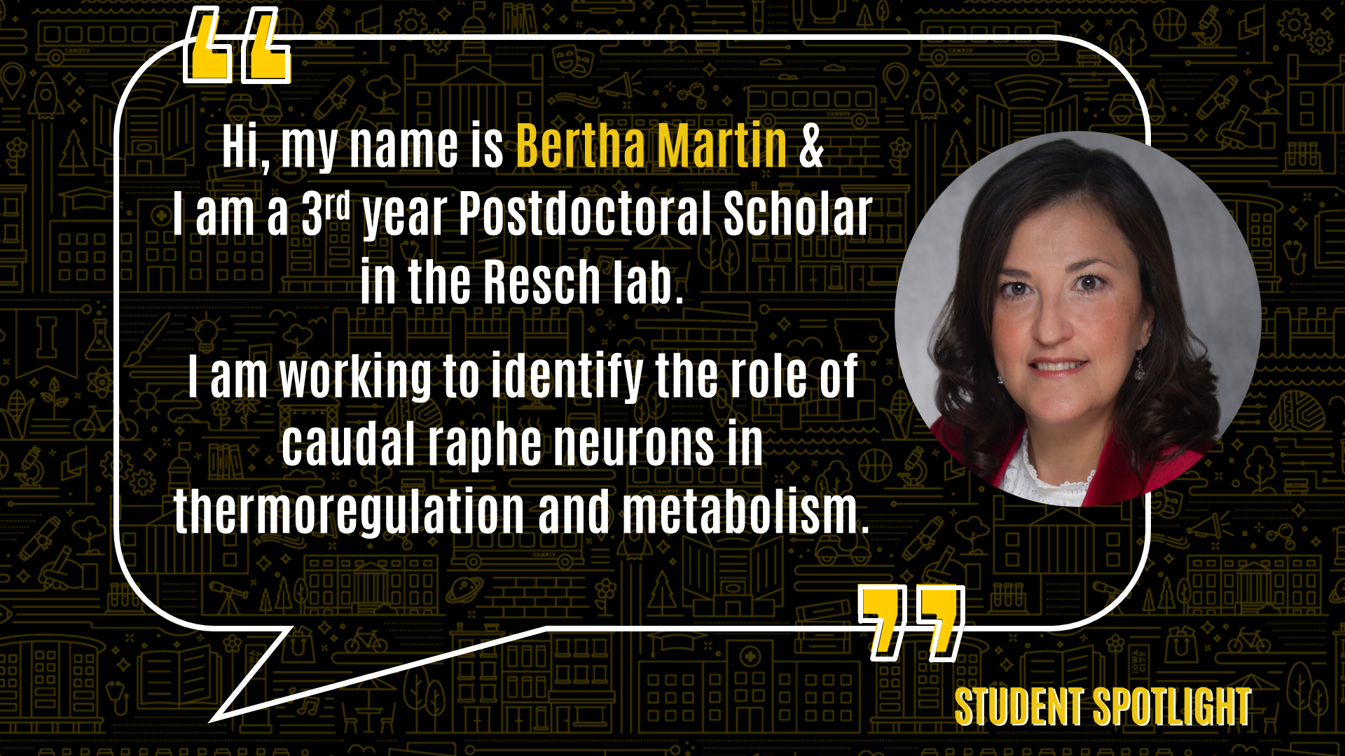 Student spotlight - Bertha Martin