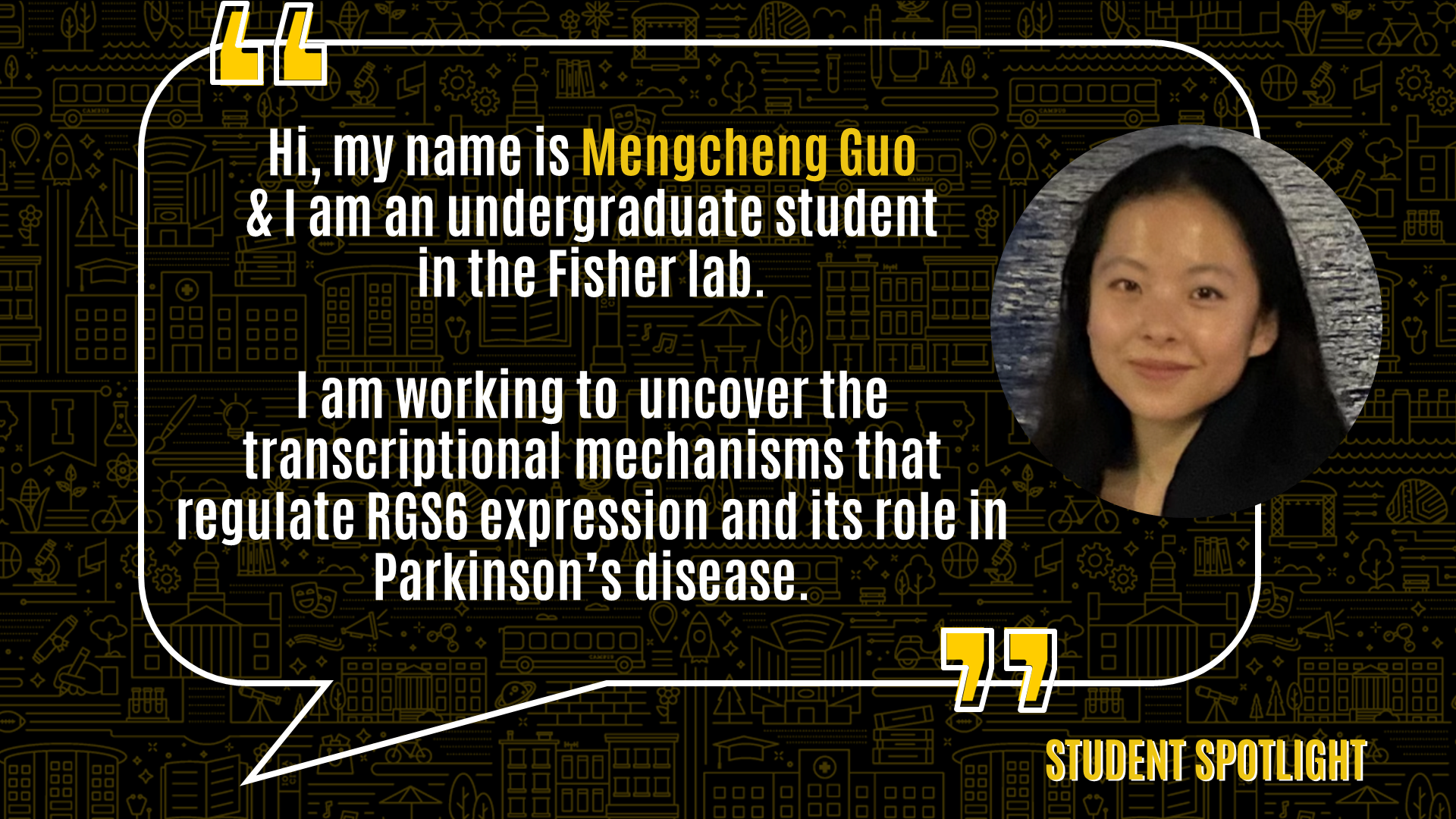 Student spotlight - Mengcheng Guo