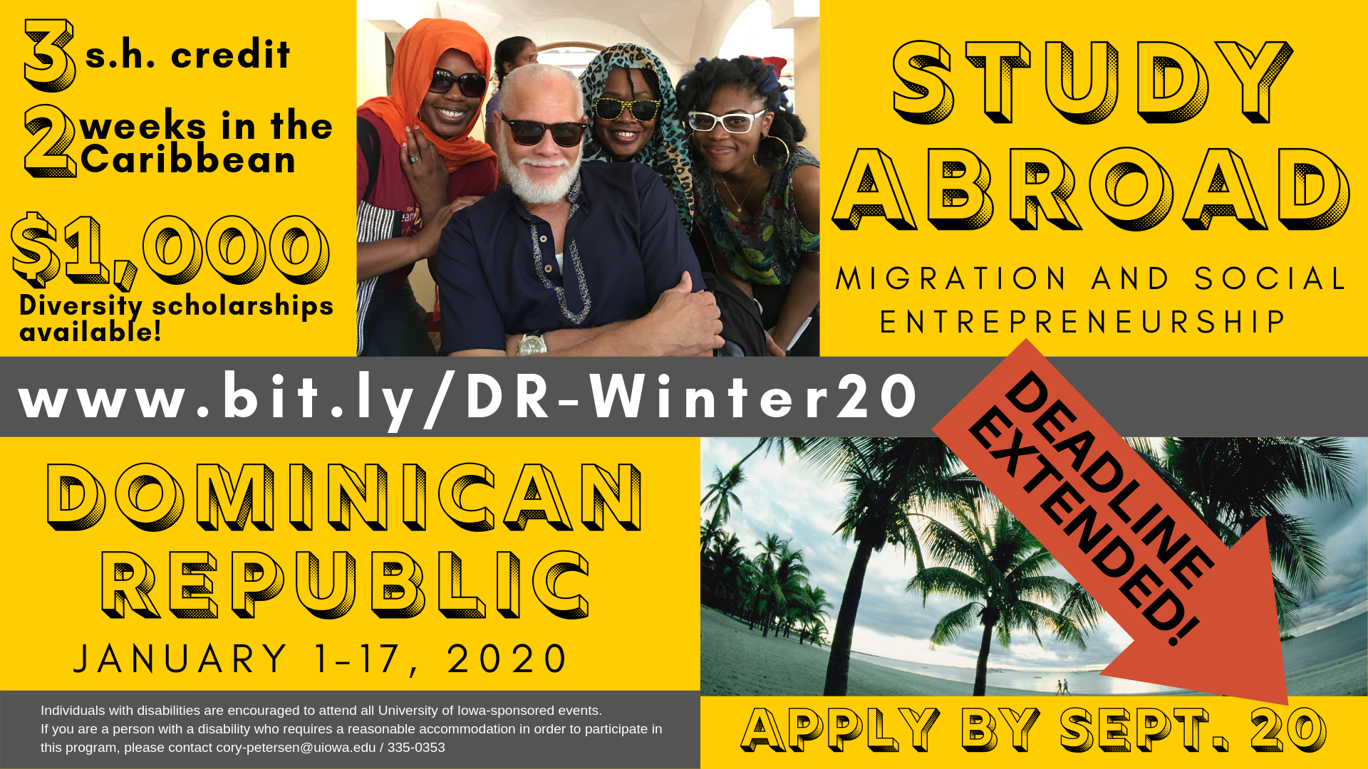 study abroad DR deadline extended