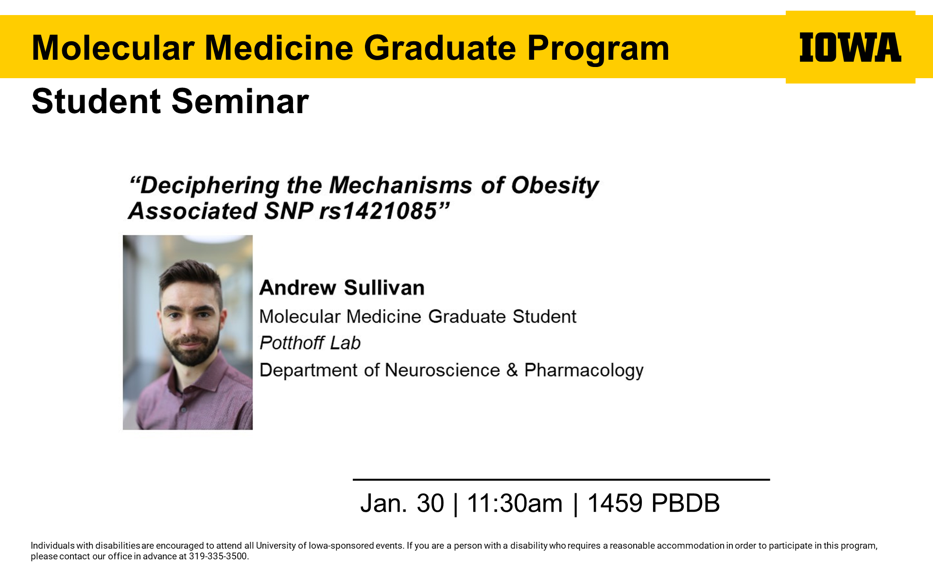 Sullivan - Molecular Medicine Seminar 1.30.24