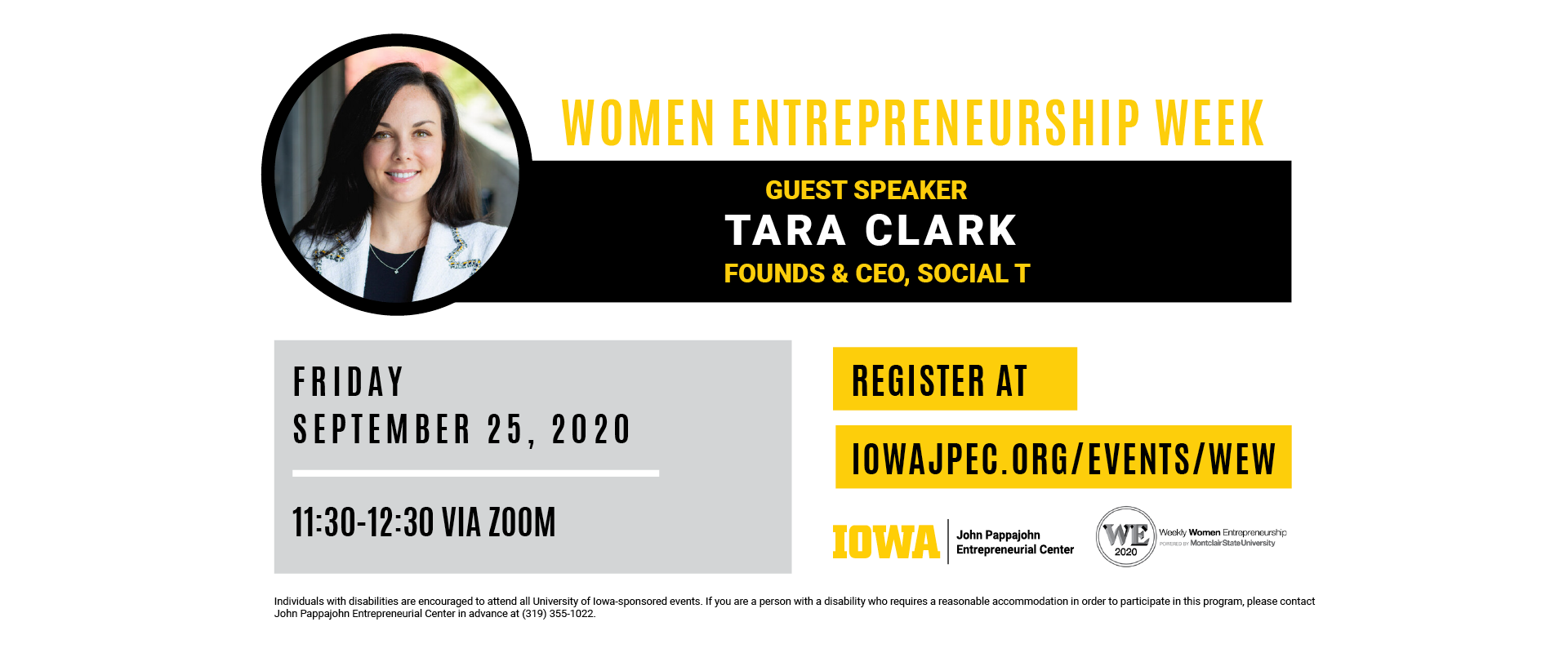 Entrepreneurship Week 2020 Guest Speaker