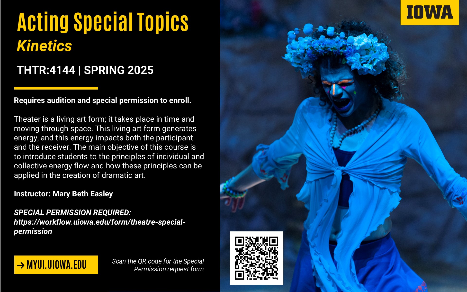 Spring 2025 Acting Special Topics: Kinetics Information