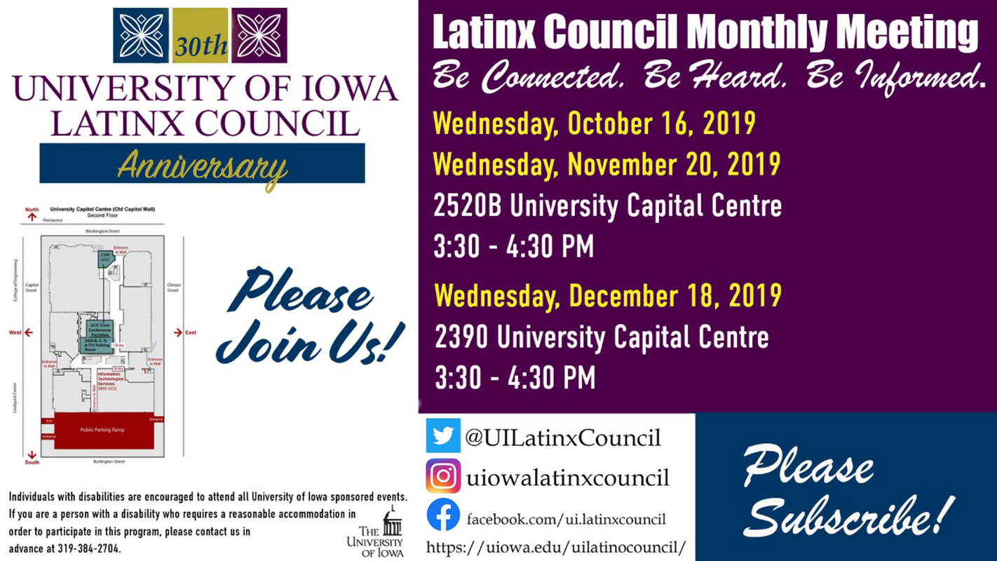 Latinx Council Monthly Meeting