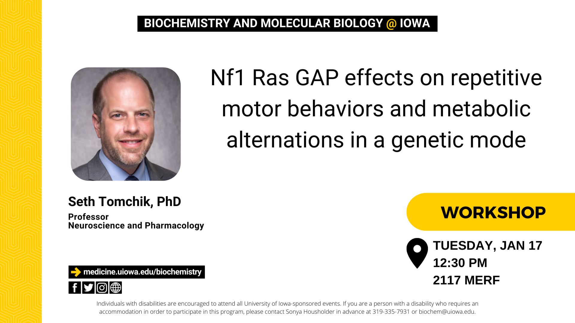 Tomchik - Biochemistry Seminar 1.17.23