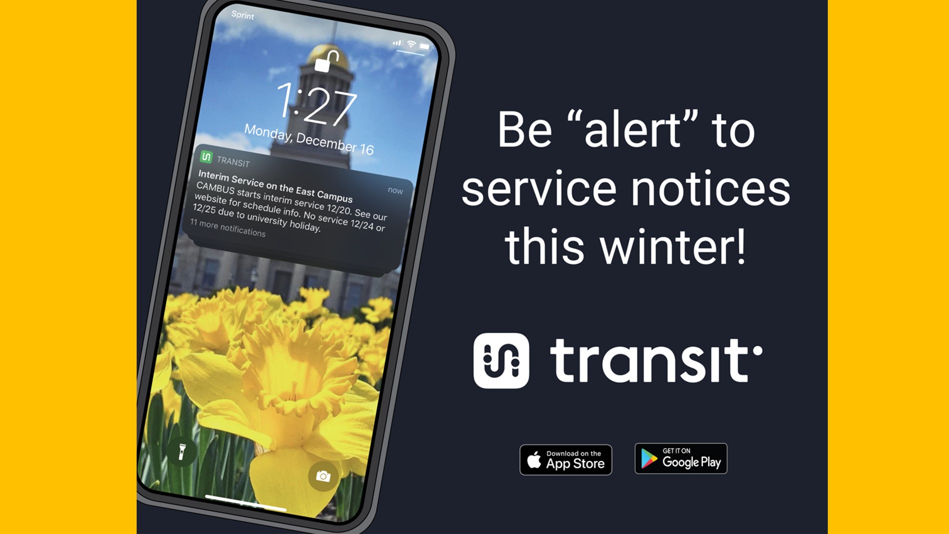 weather alerts on Transit app