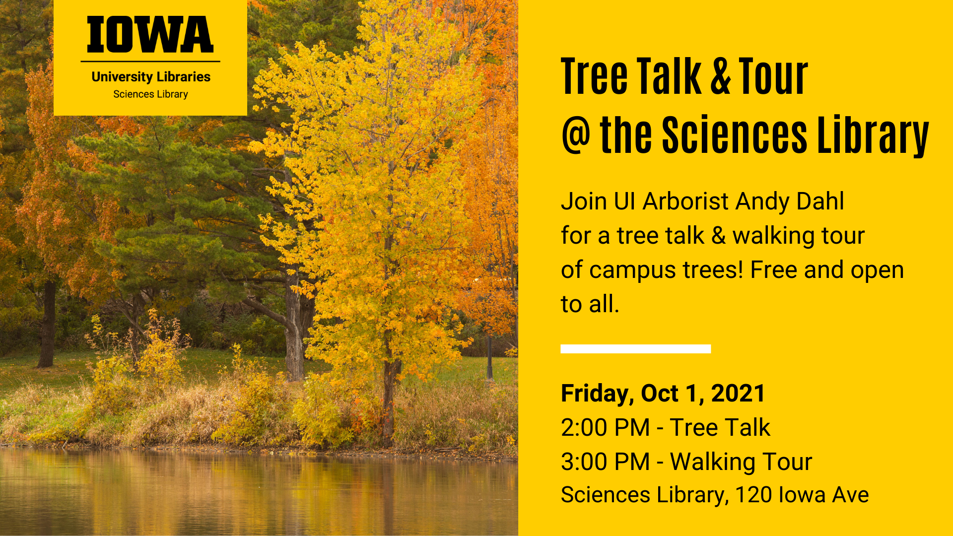 Tree Talk & Tour at the Sciences Library with Andy Dahl