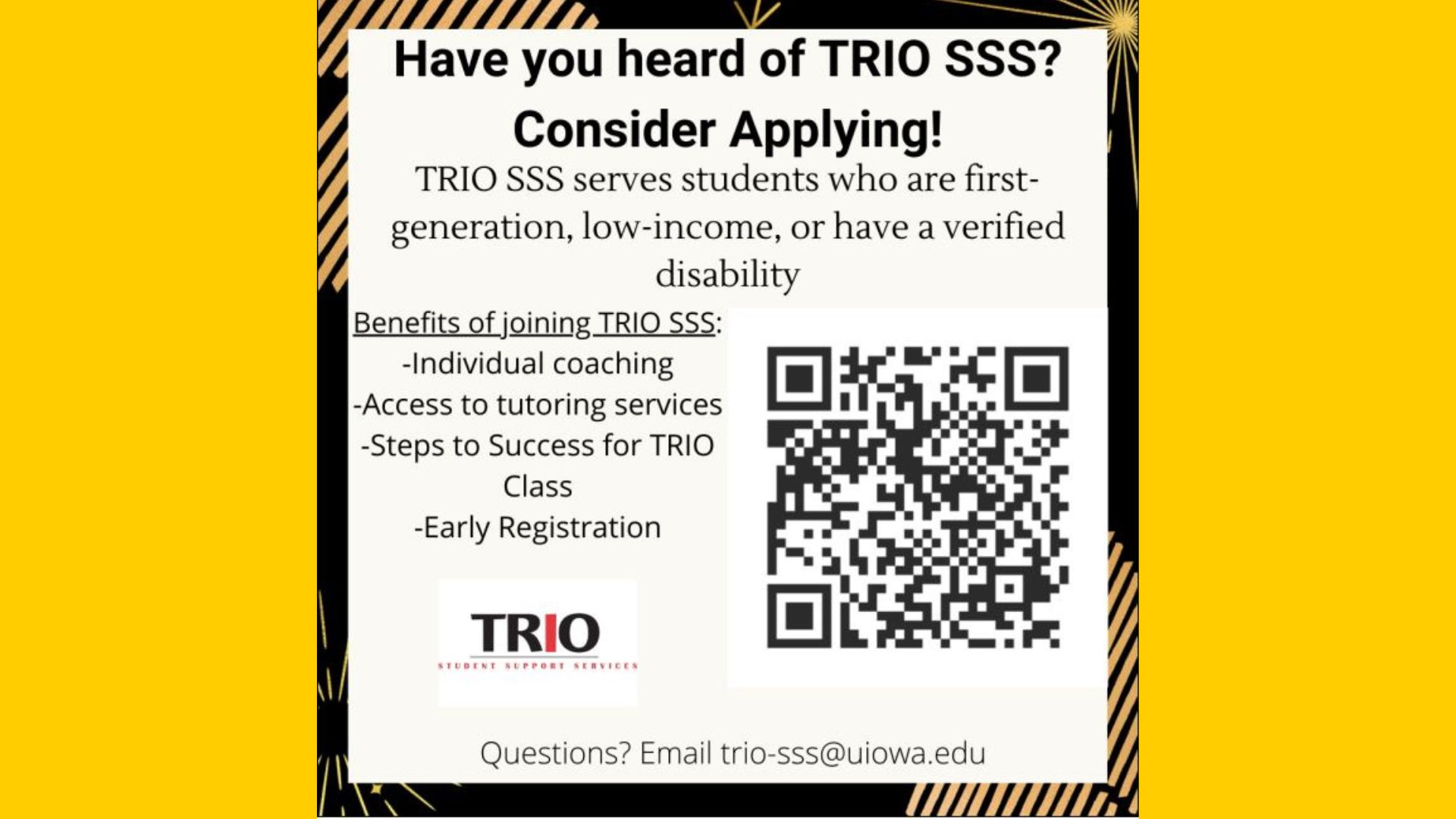 Apply to Trio SSS