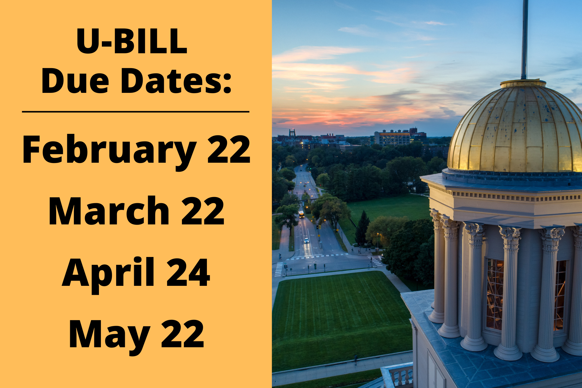 U-Bill Due Dates