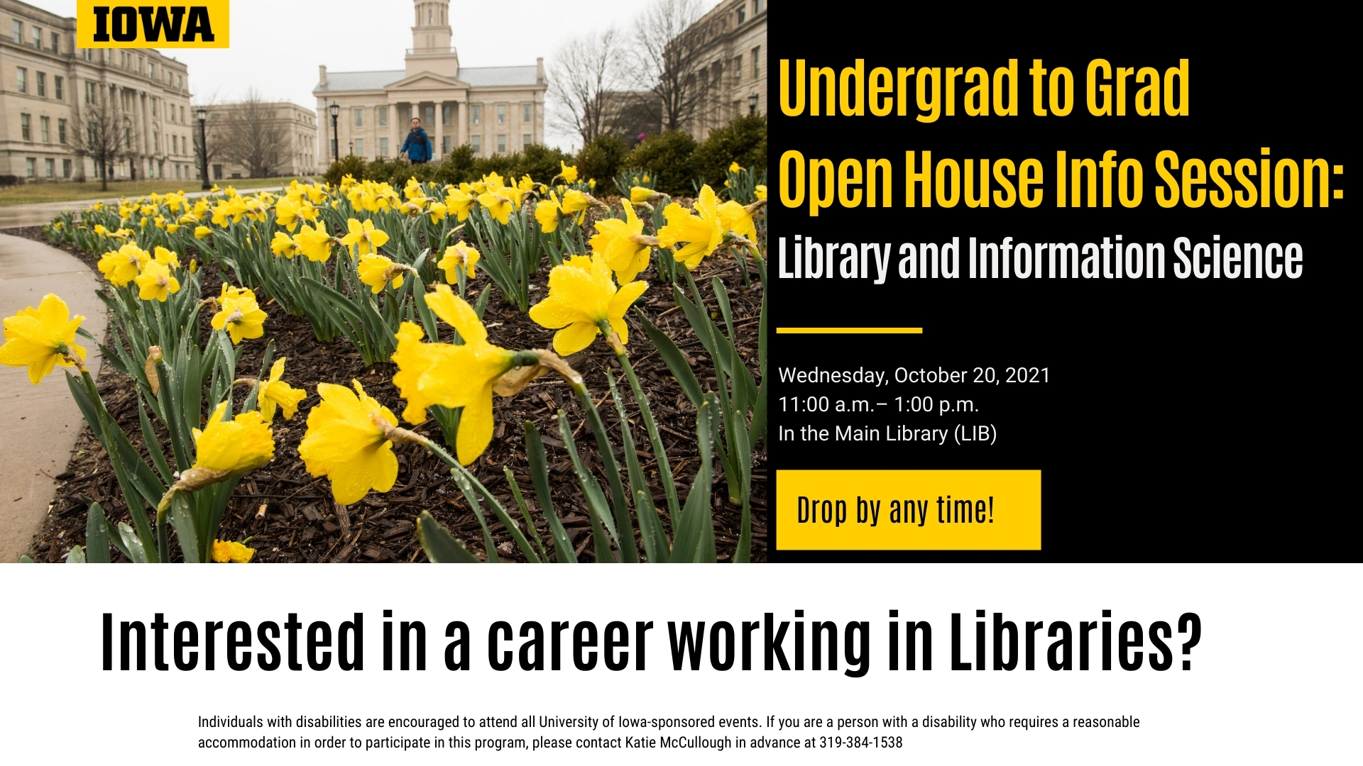 Undergrad to Grad Open House Info Session Library and Information Science