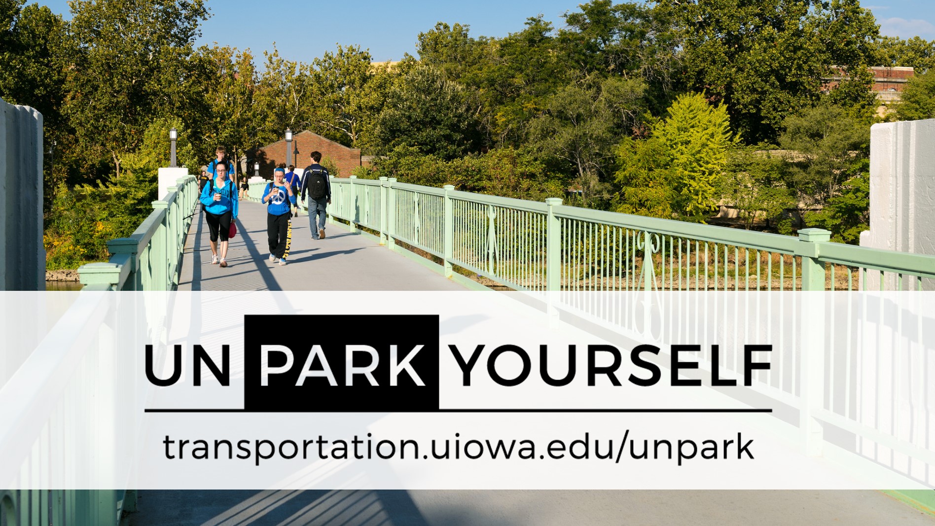 Unpark yourself by walking, biking, busing, and carpooling