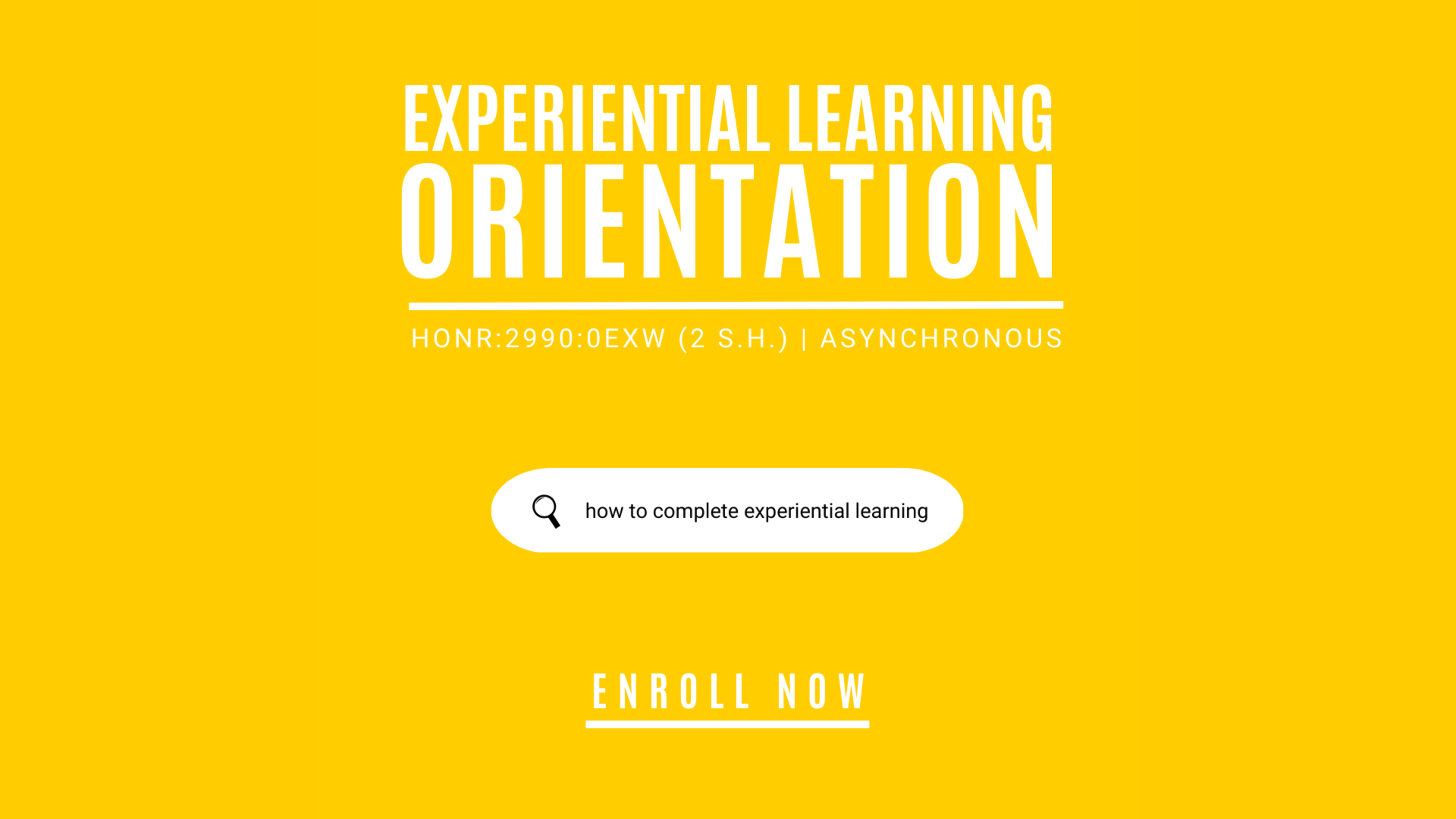 Experiential Learning Orientation is a new course being offered Fall 2023. It will provide Honors students with an introduction to experiential learning, as well as skills important to any career, such as metacognitive reflection and reflective writing. One goal of experiential learning is to develop expertise in an area of interest by learning by doing, and the class can give students a better idea of how to nurture the development of that expertise. They will also learn about experiential learning opportunities and details on the Honors Program’s process regarding it.  