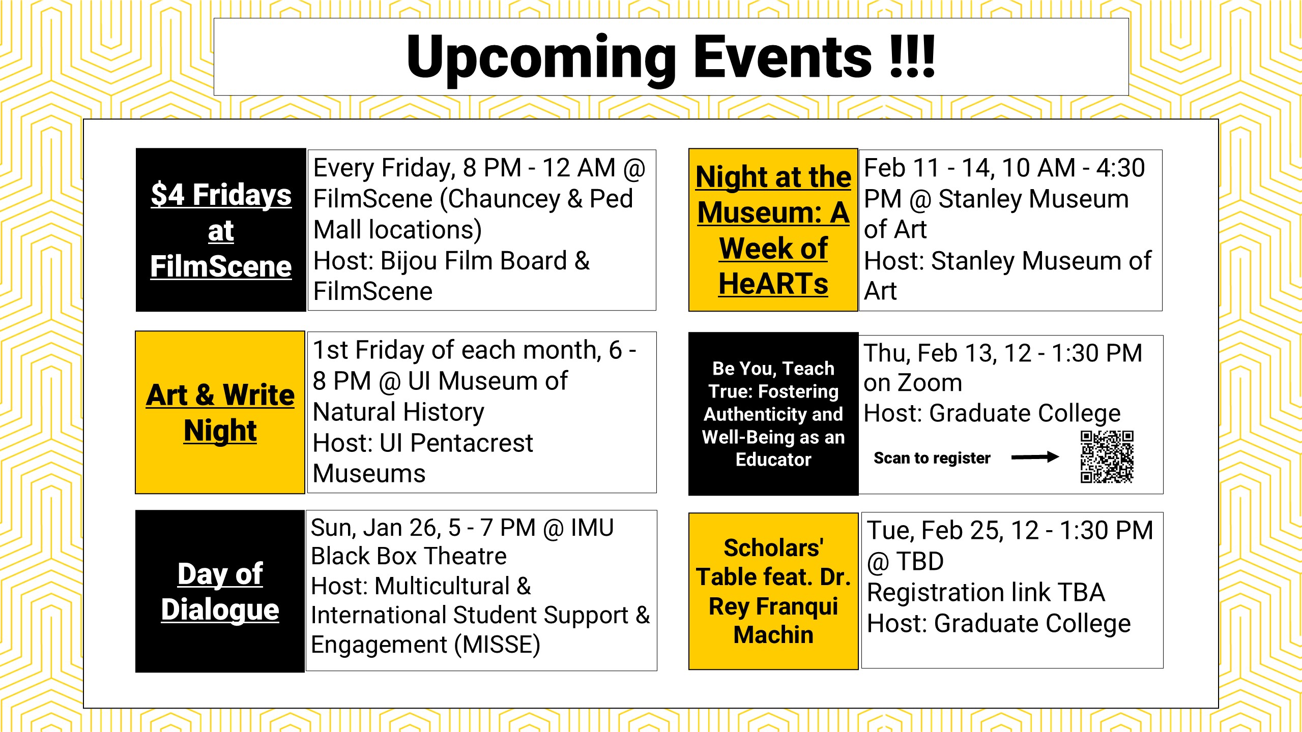 Upcoming Events