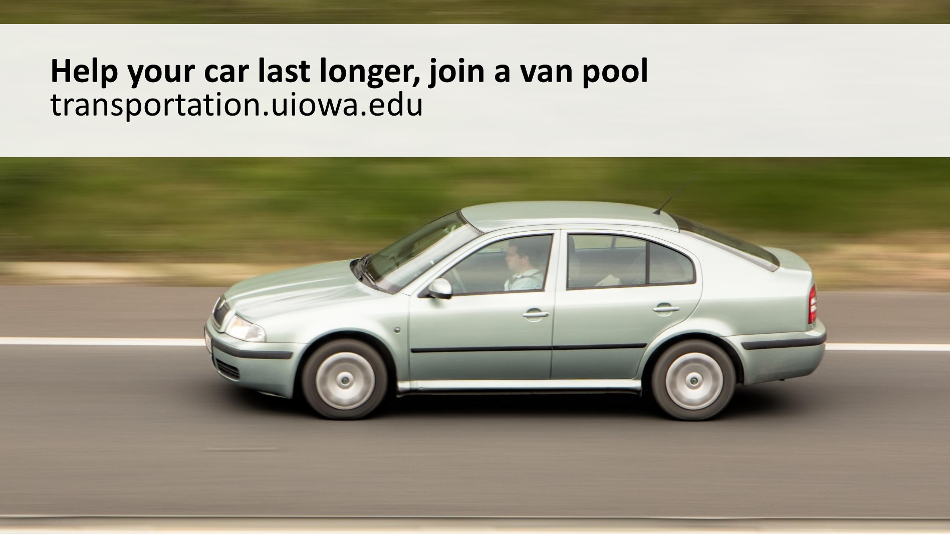 Vanpool helps your car last longer