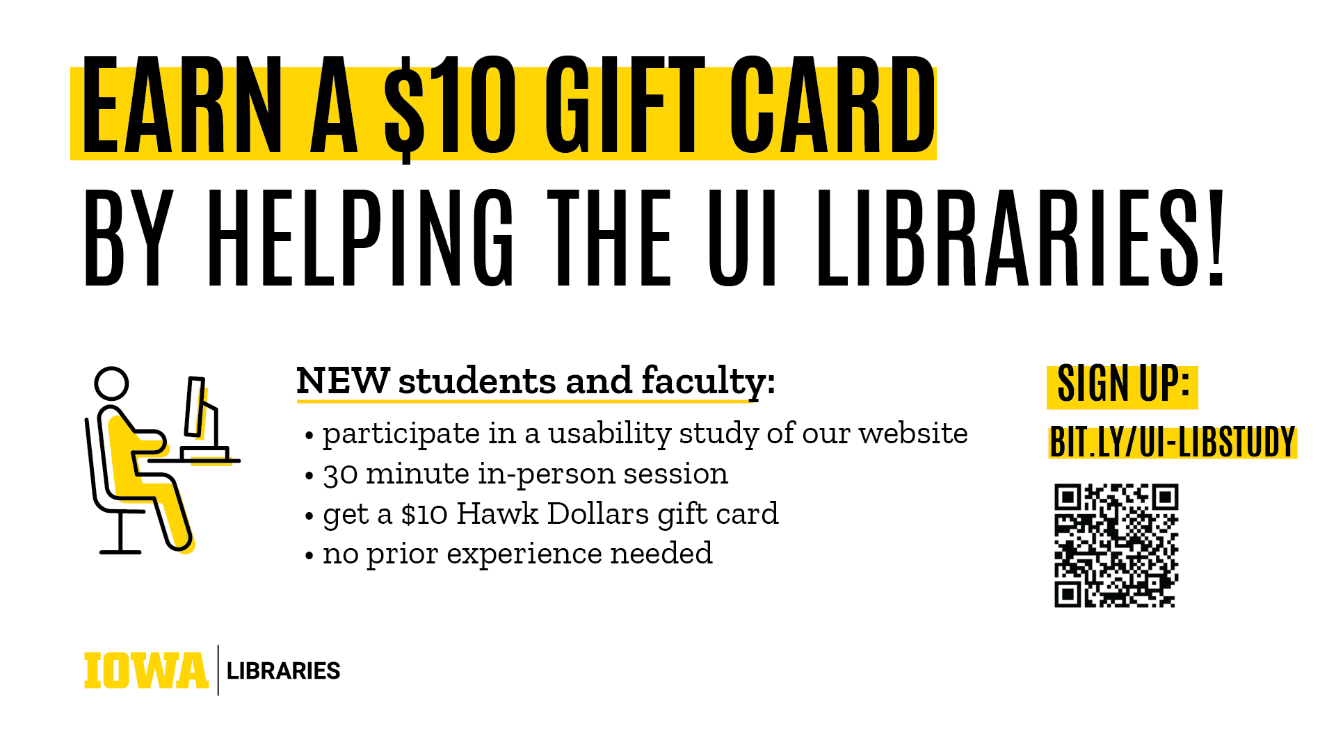 earn a $10 gift card by helping the UI Libraries