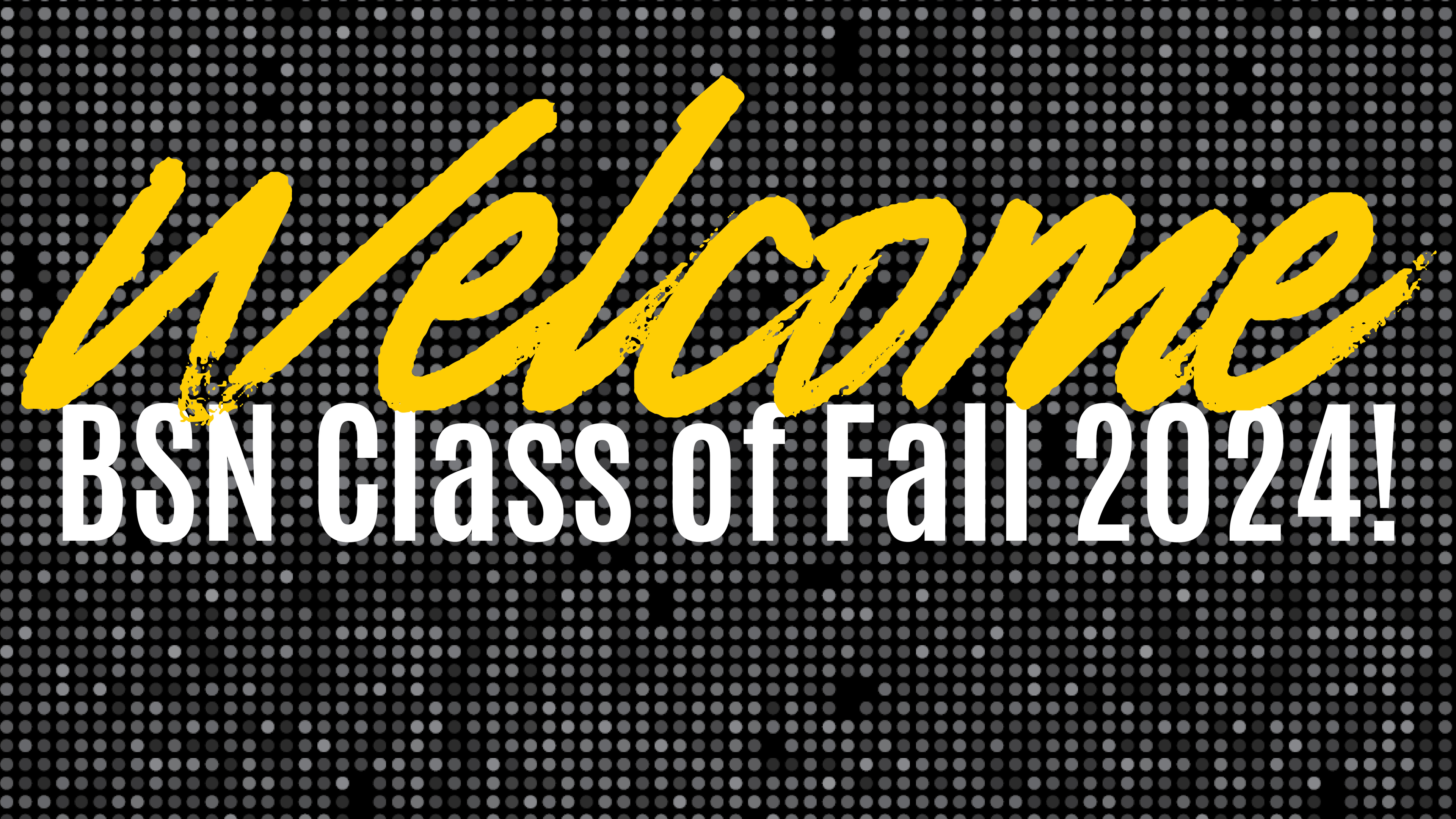 Welcome BSN class of fall 2024