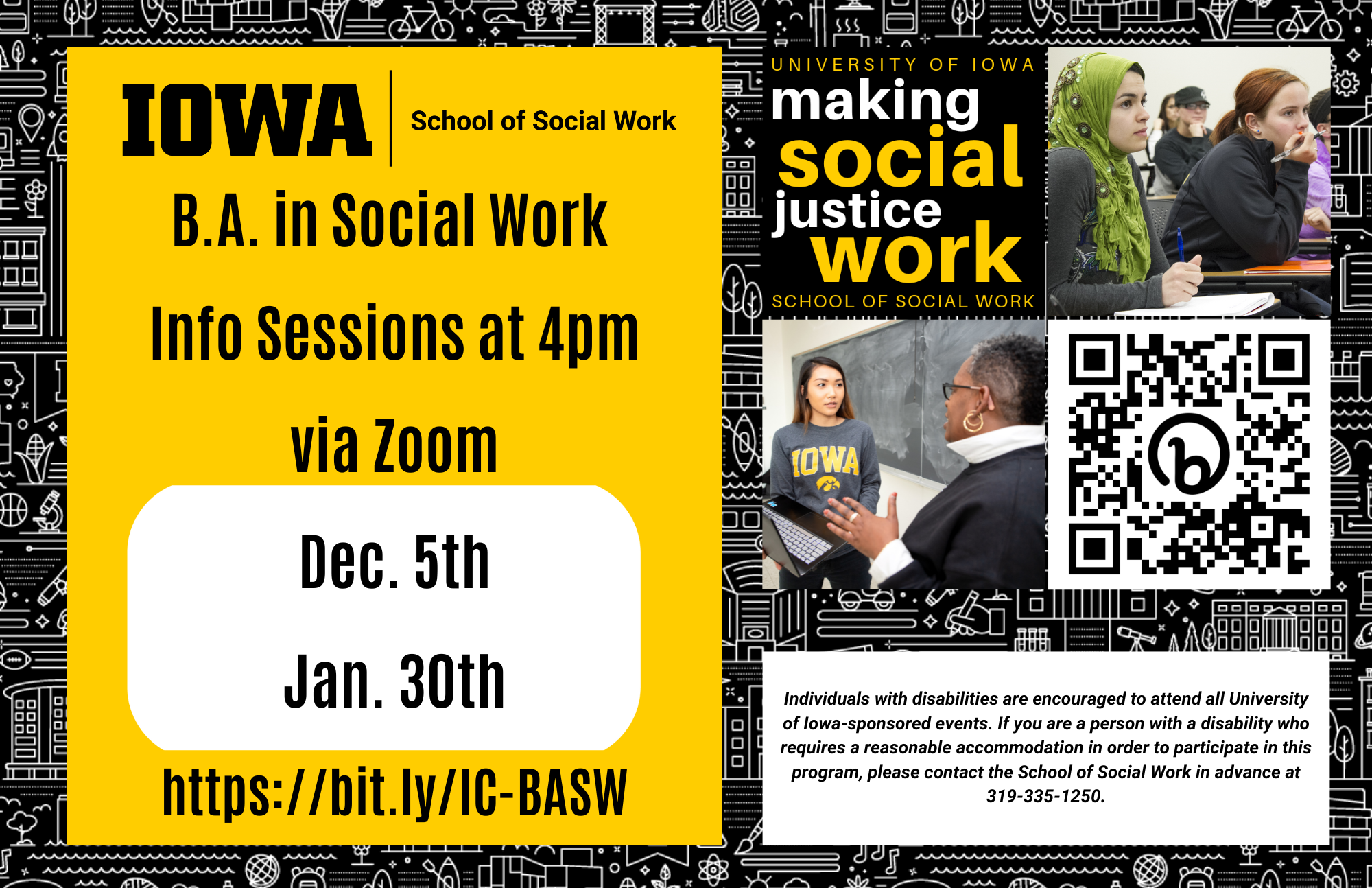 BA info sessions 2024, Dec. 5 and Jan. 30