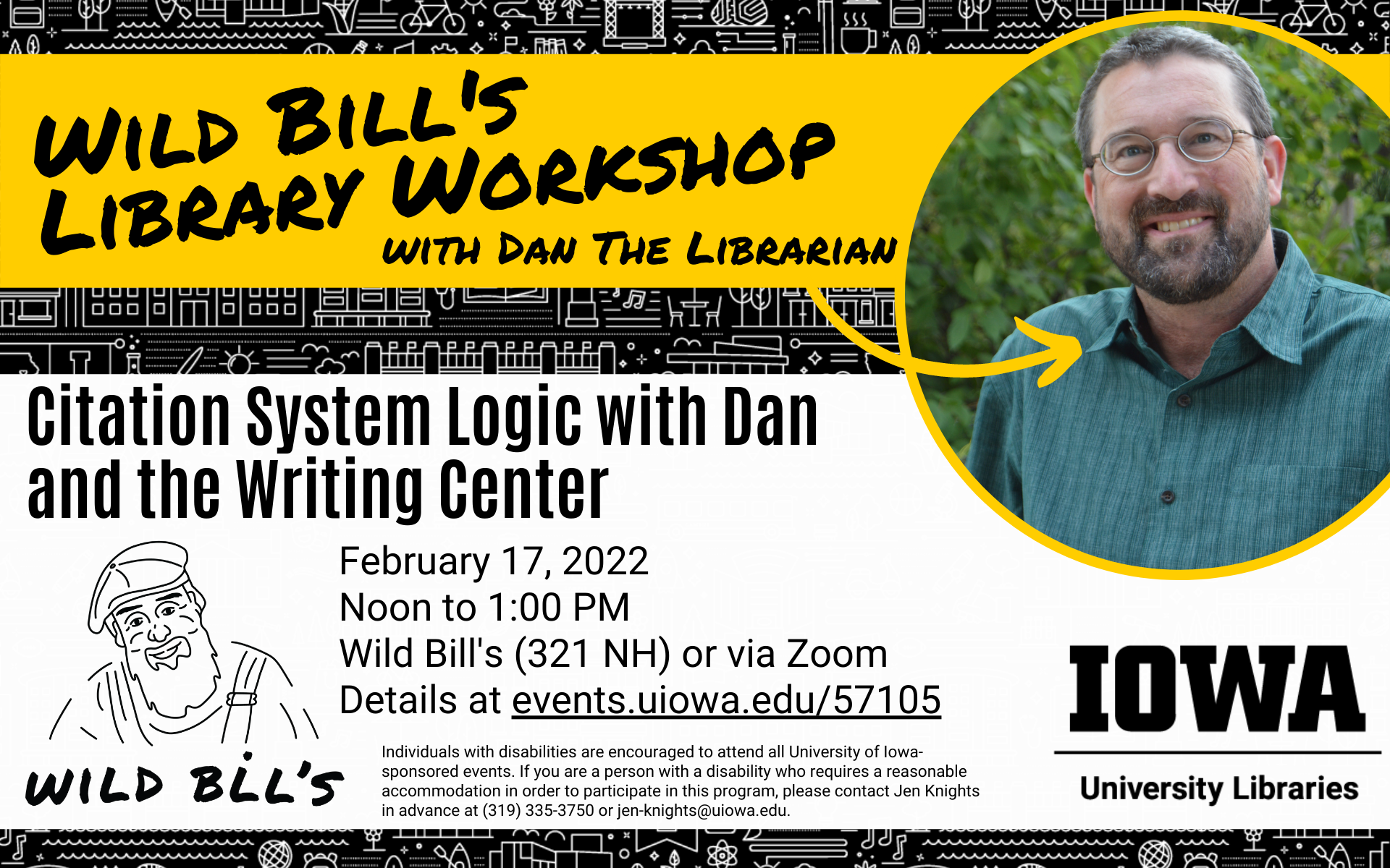 Library Workshop in Wild Bill's February 17 2022