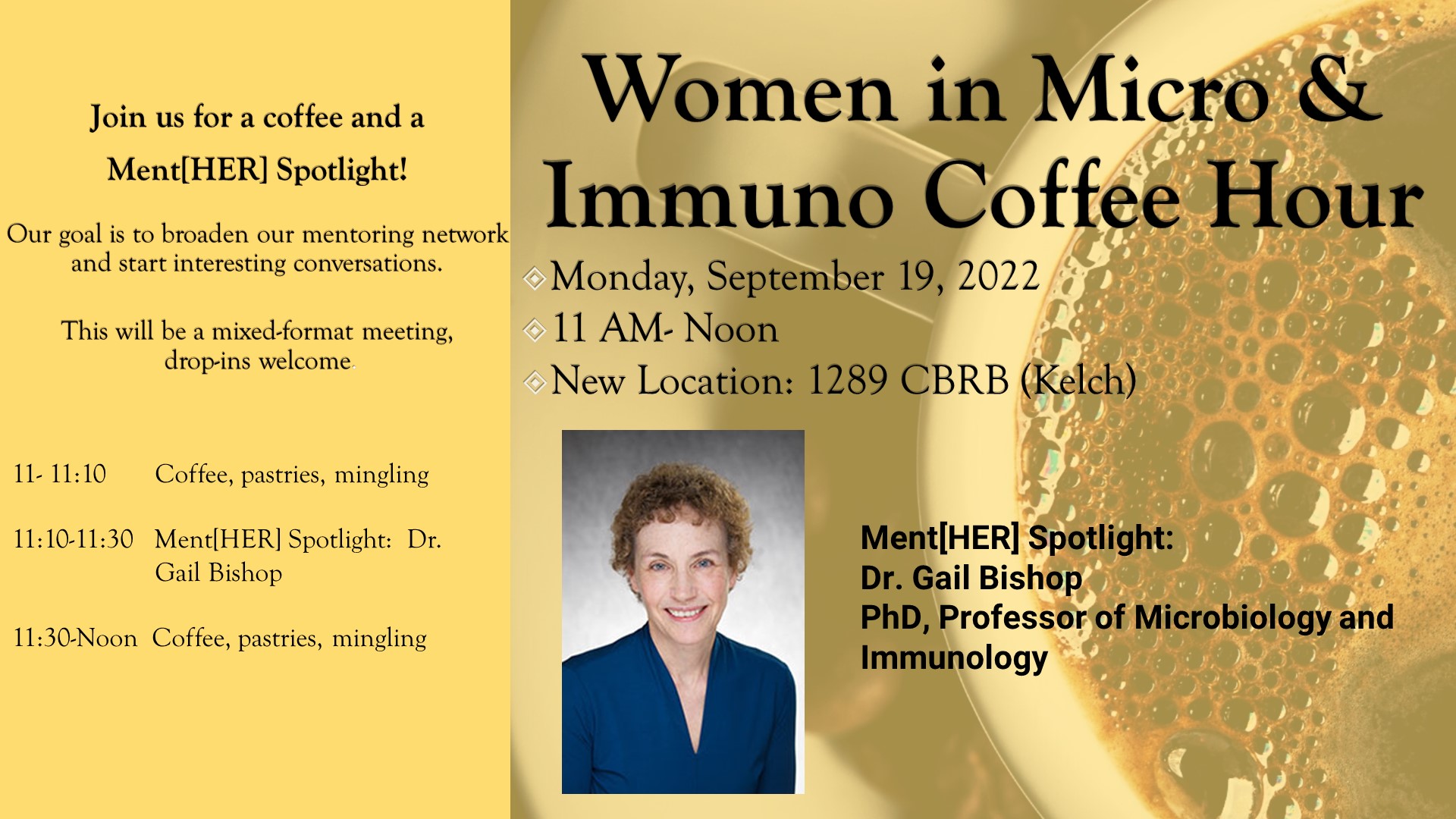 WMIC September Meeting with Dr. Gail Bishop