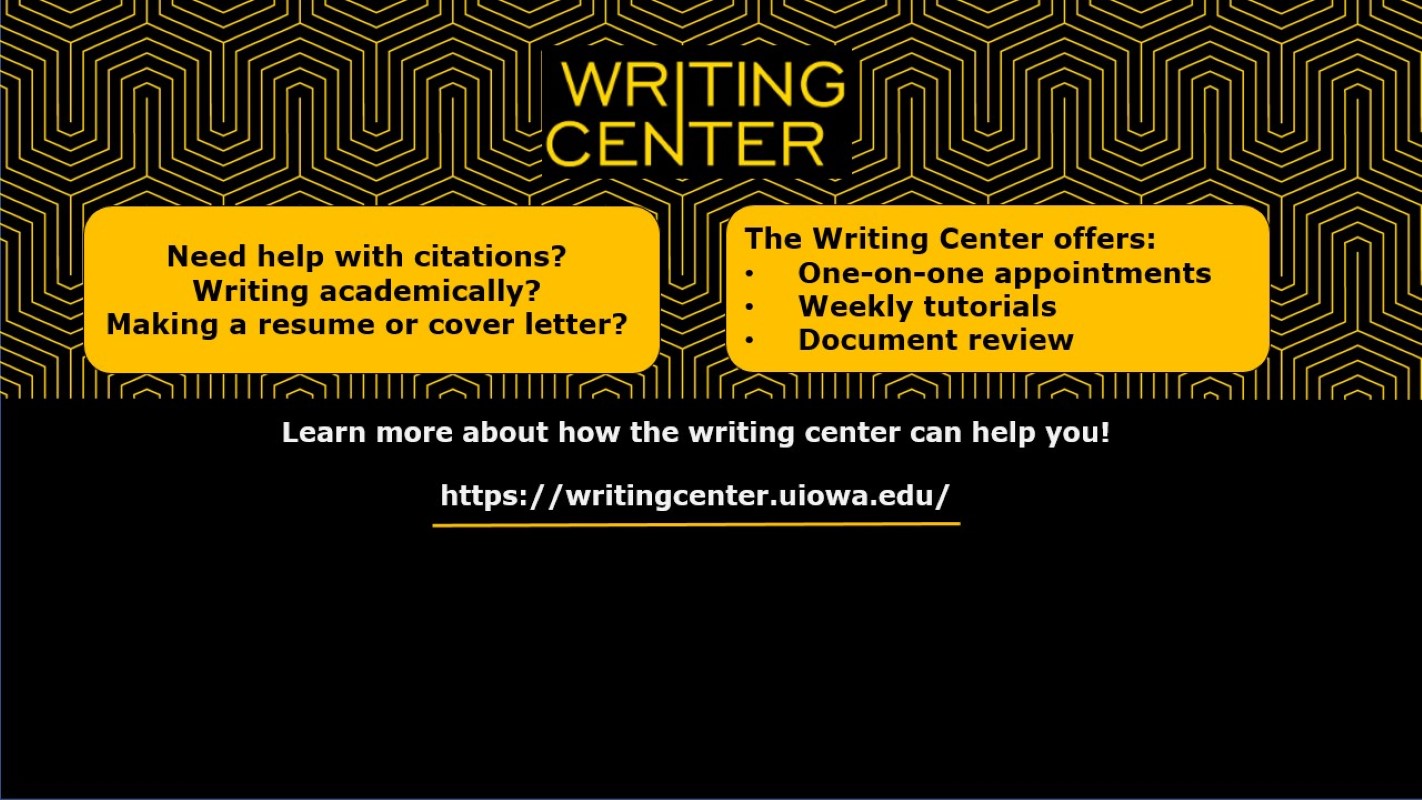 Writing Center Slide