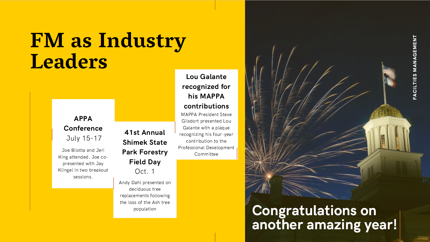 FM year in review industry accomplishments