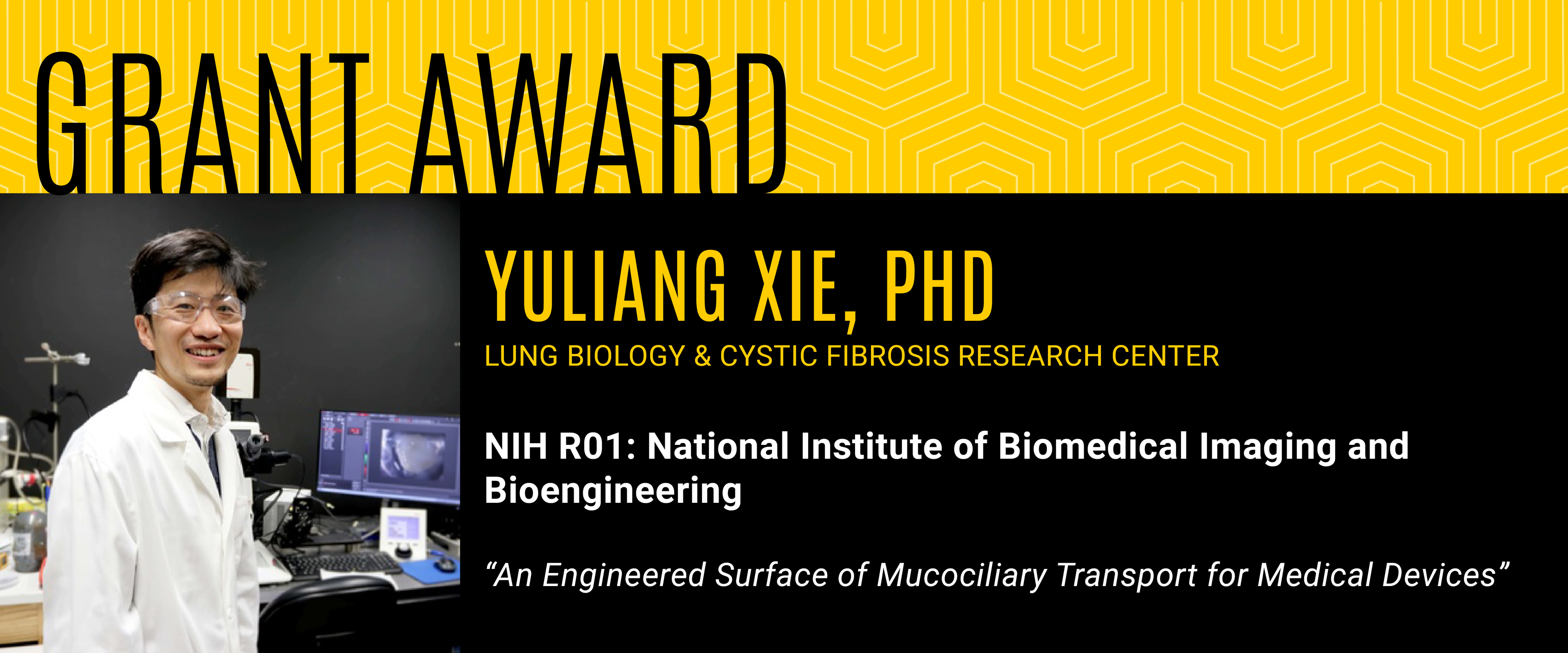 Yuliang Xie PhD Grant Award