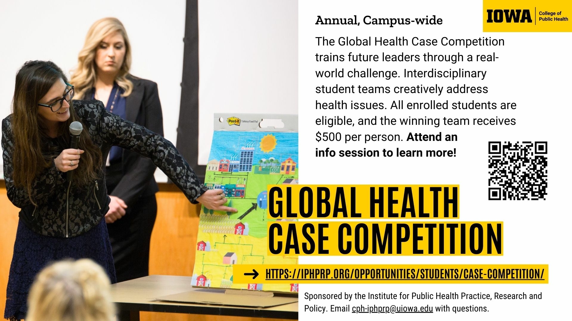 Global Public Health Case Competition - attend an information session to learn more!