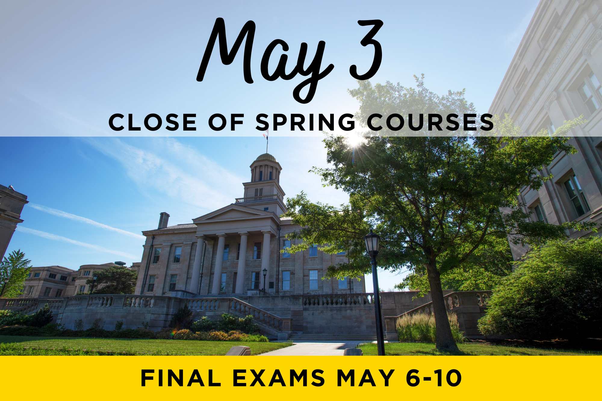 Close of Spring 24 Courses May 3