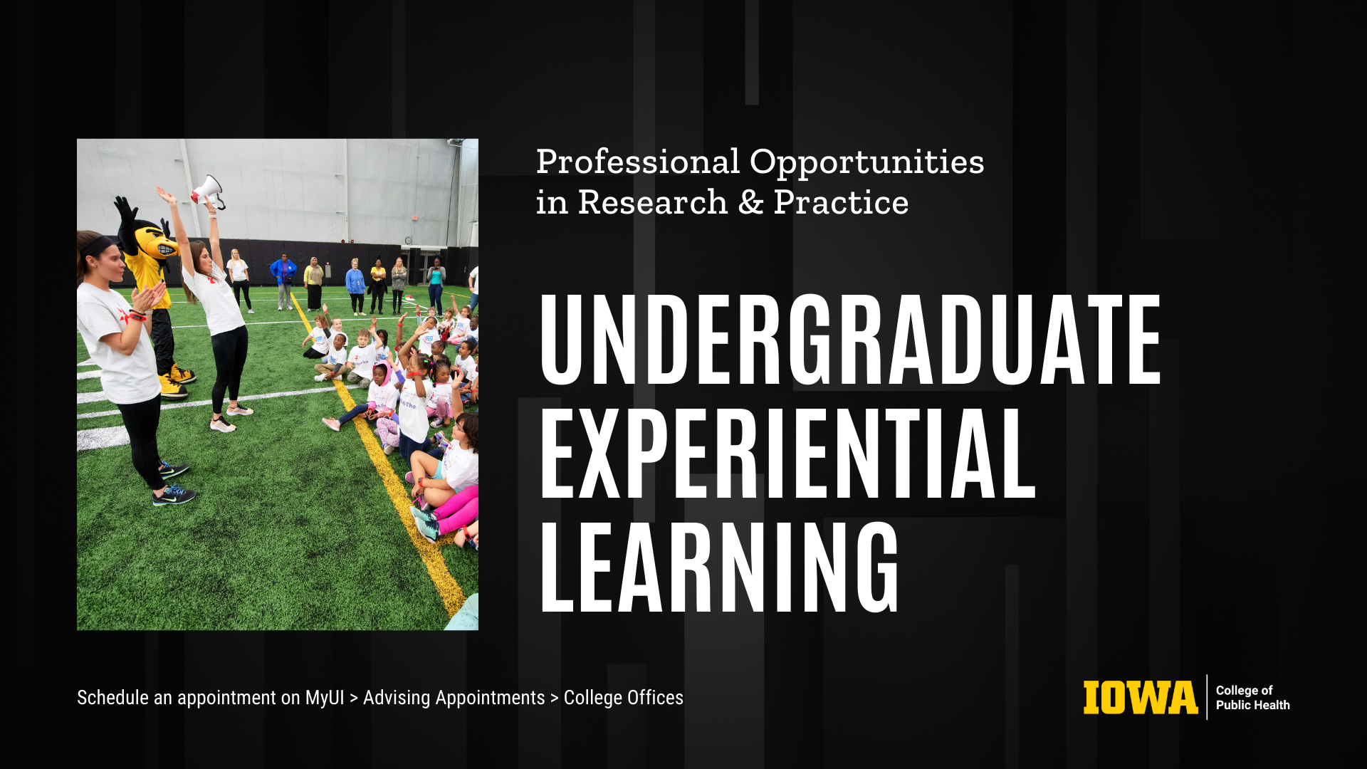 SChedule a meeting with the UNdergrad Experiential Learning Coordinator for assistance in finding your placement
