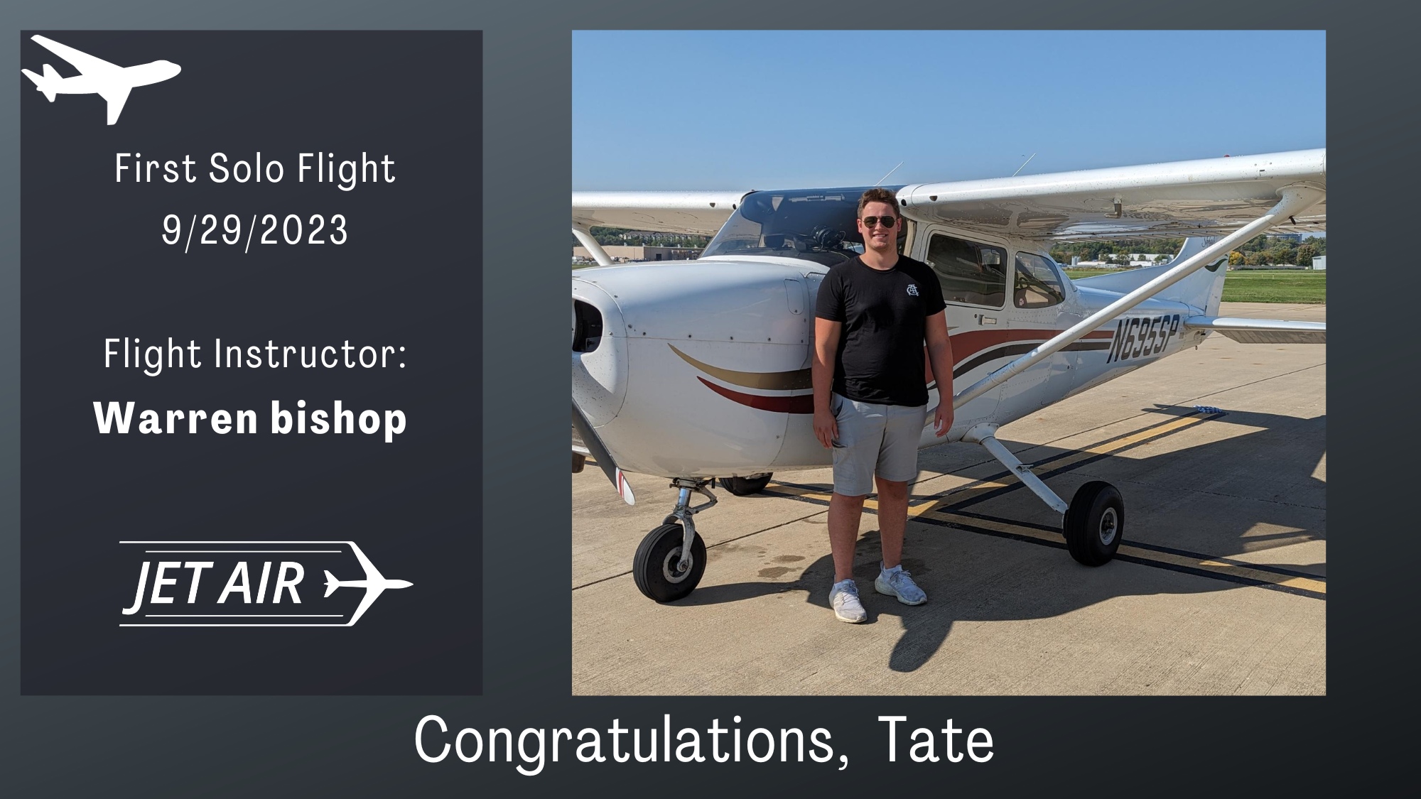 Tate Happel 1st Solo Flight 