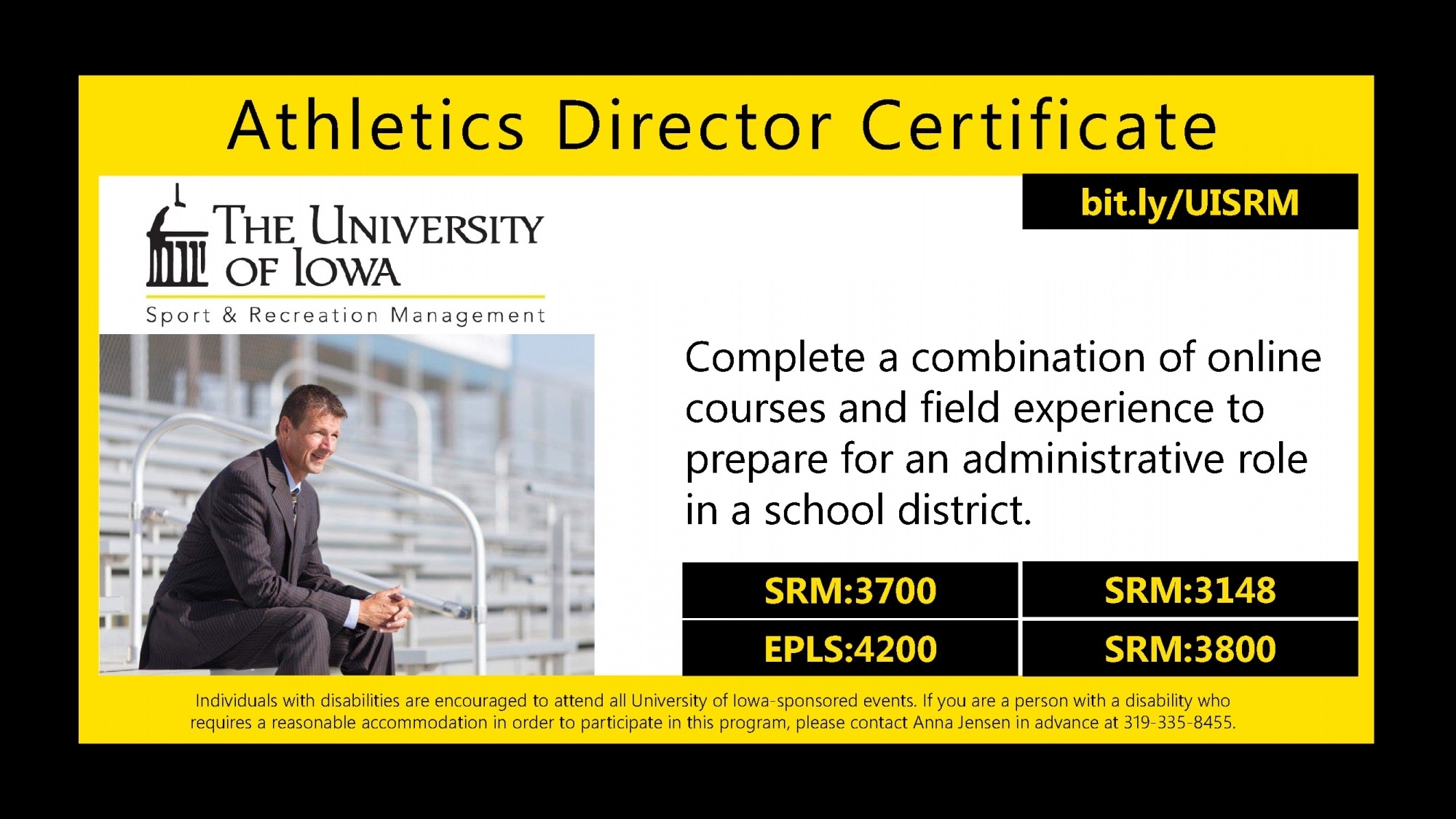 Earn a certificate in interscholastic administration!