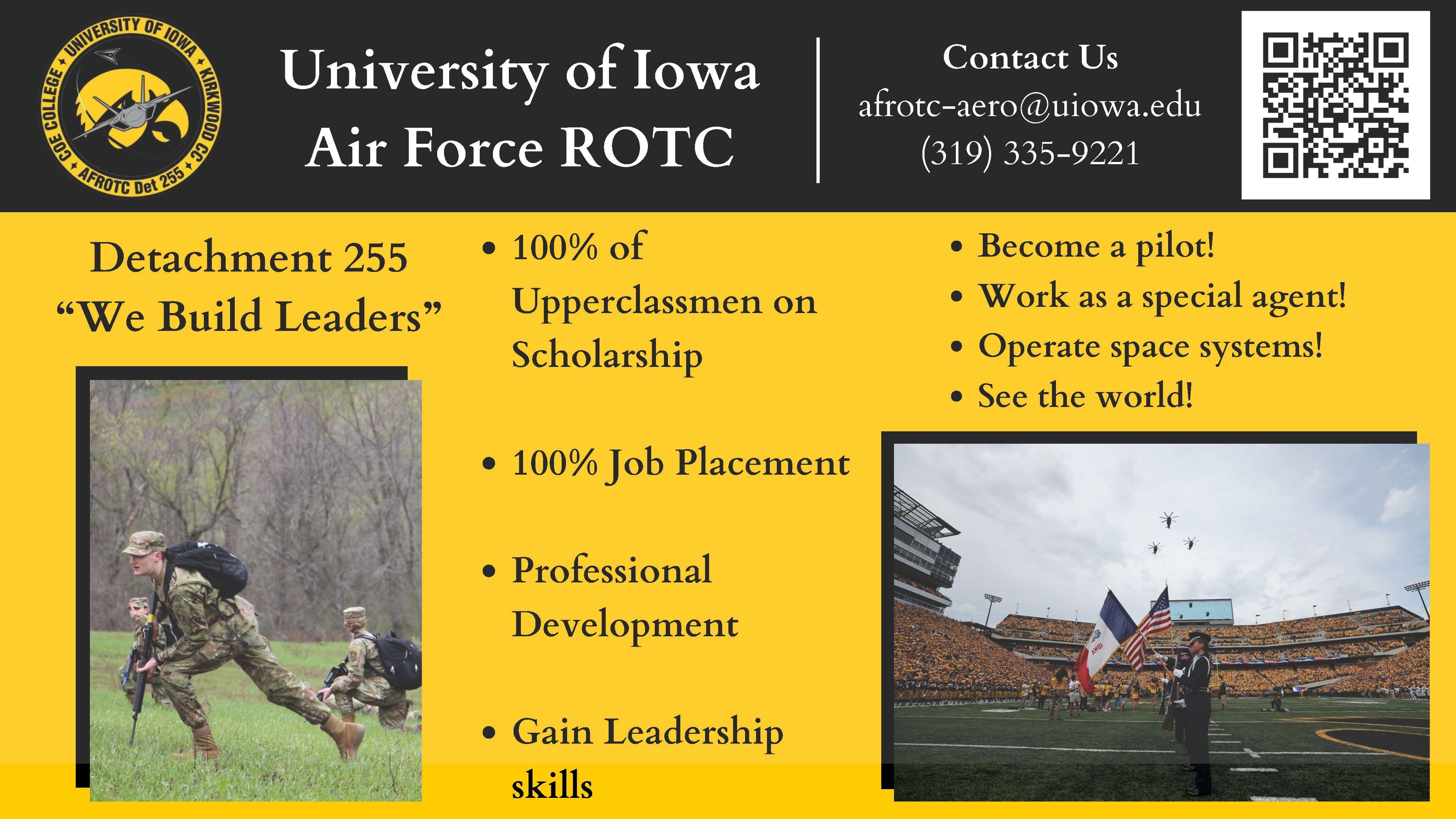 University of Iowa Air Force ROTC - Contact us: afrotc-aero@uiowa.edu