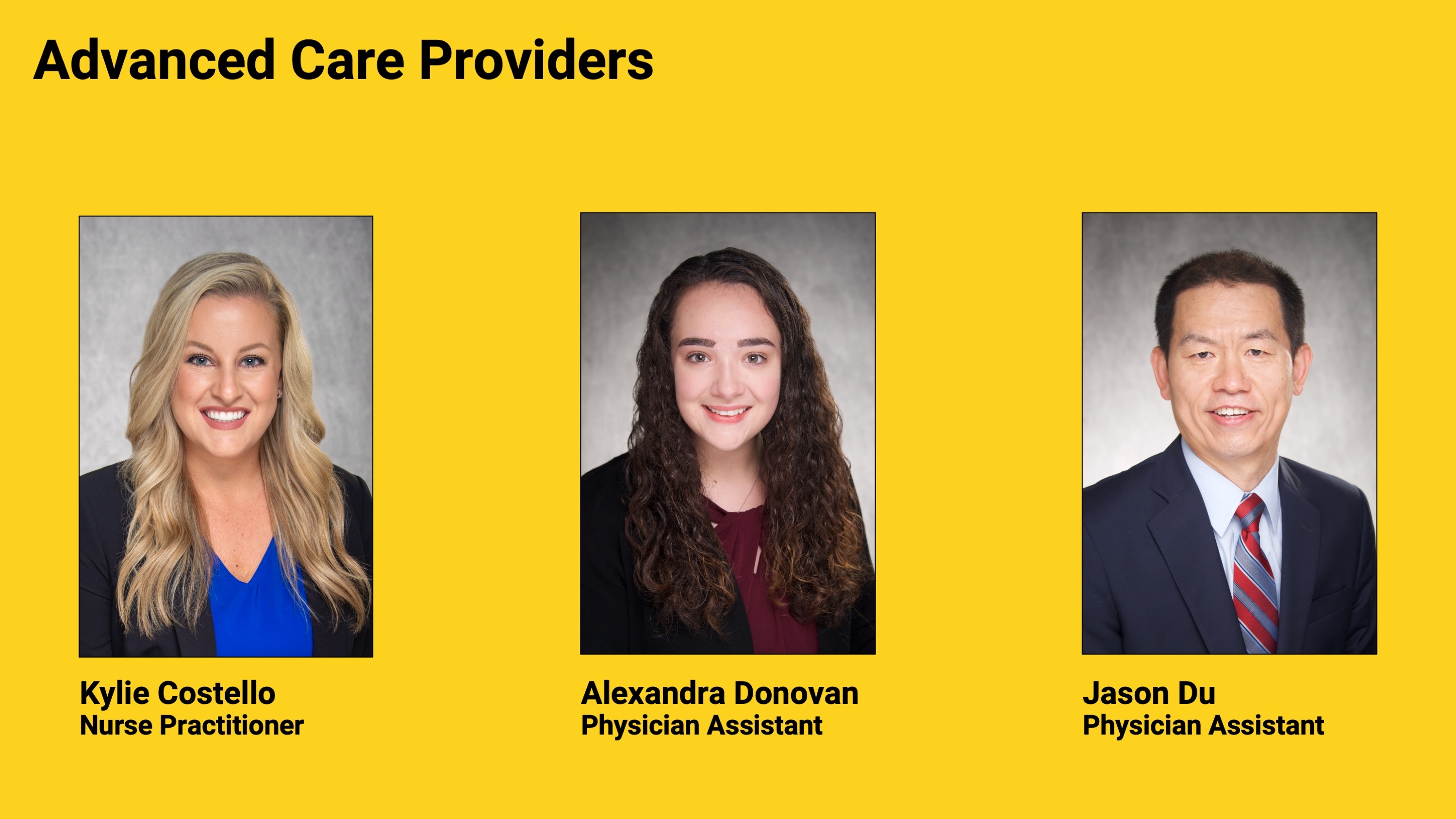 Advanced Care Providers