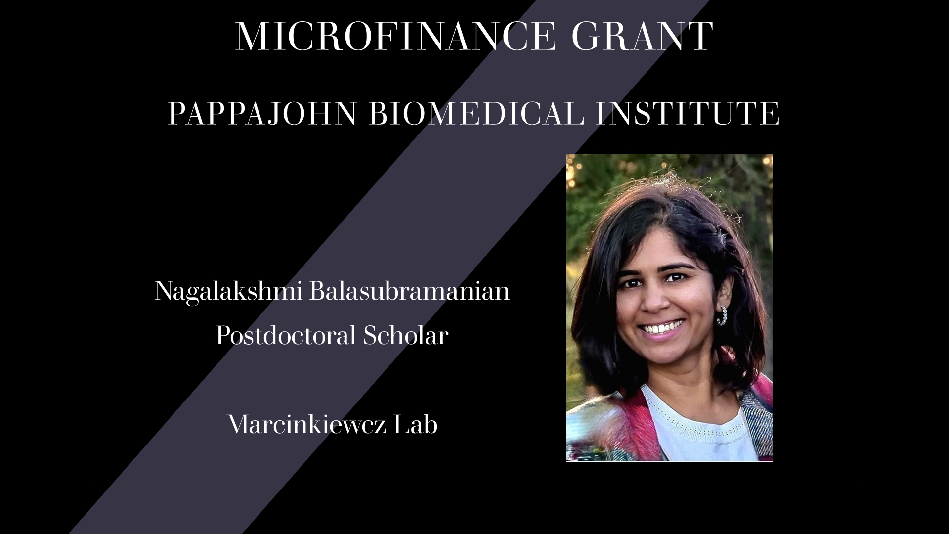 Lakshmi Balasubramanian - PBI Microfinance award