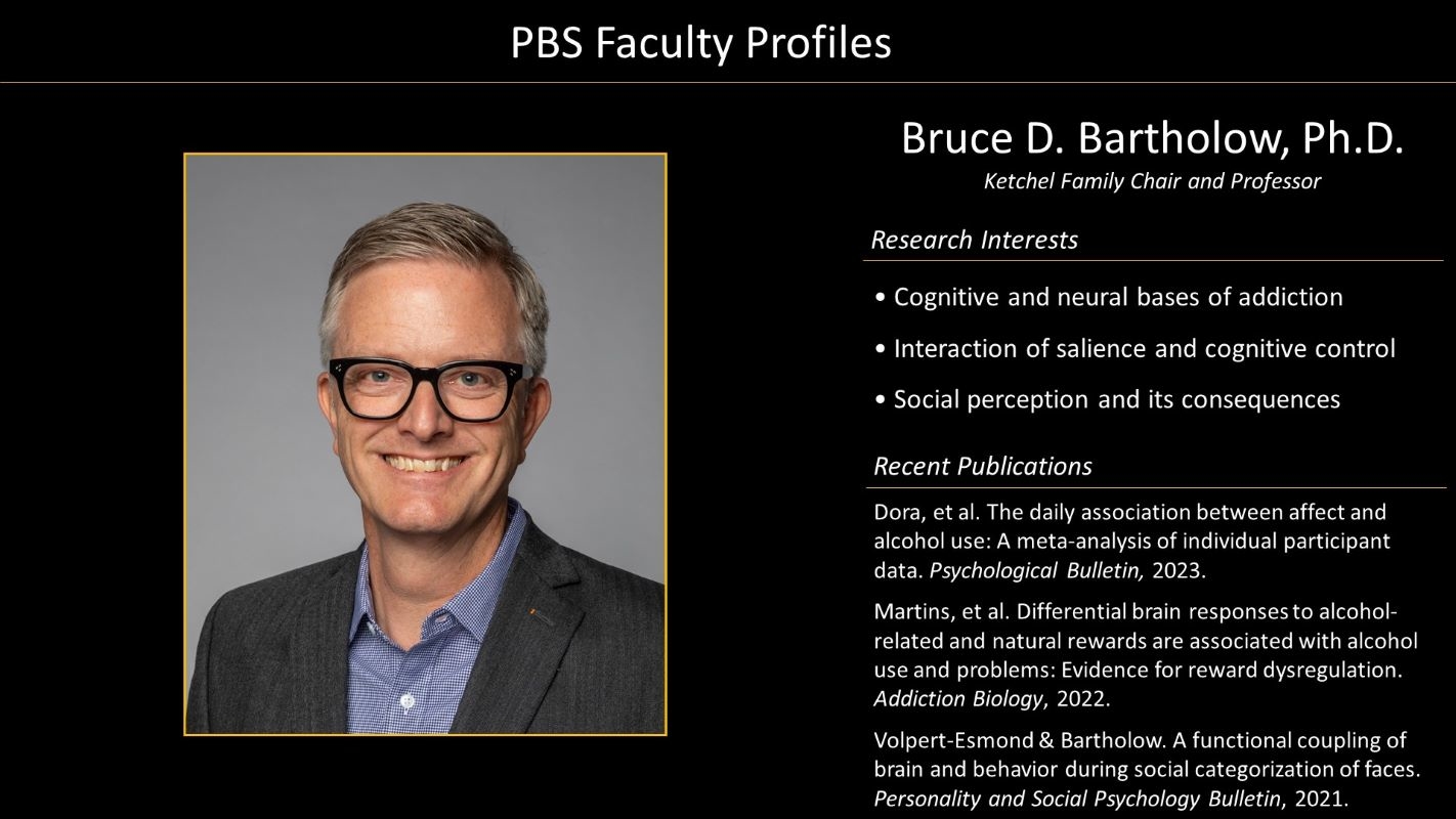 Professor Bruce Bartholow Profile with photo
