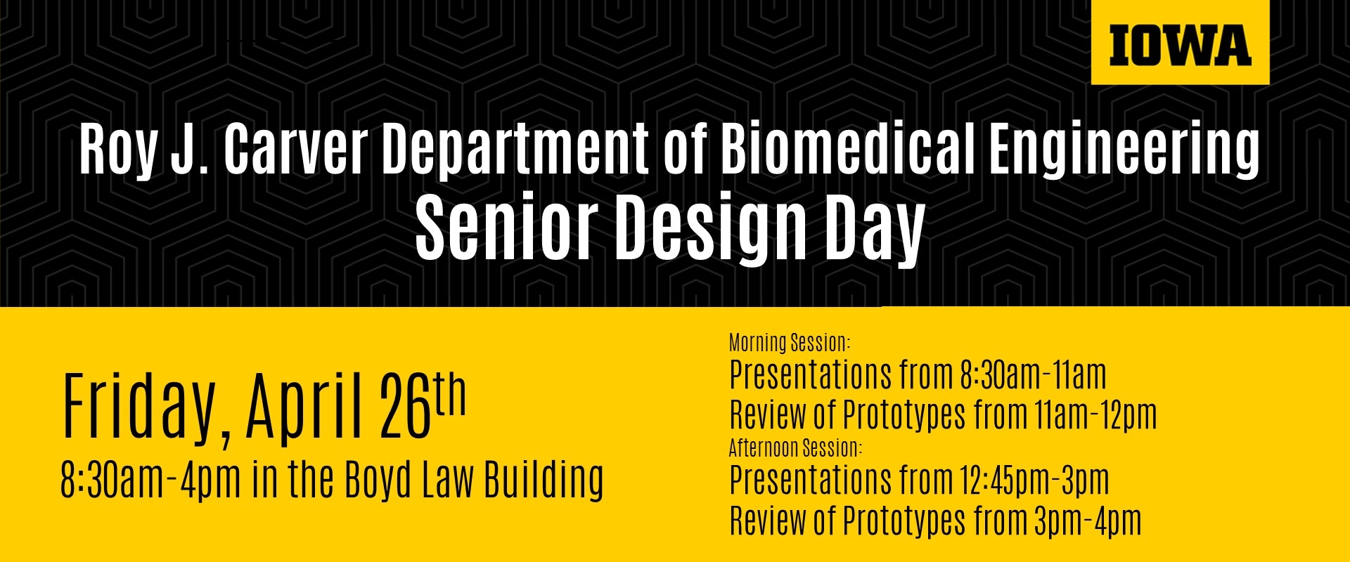 BME Senior Design Day April 26