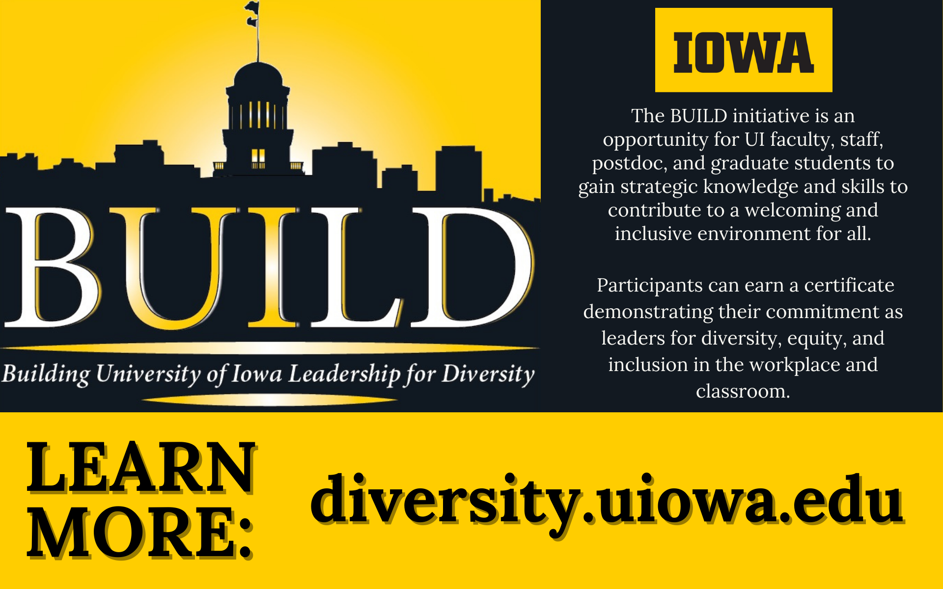 University of Iowa BUILD program diversity.uiowa.edu