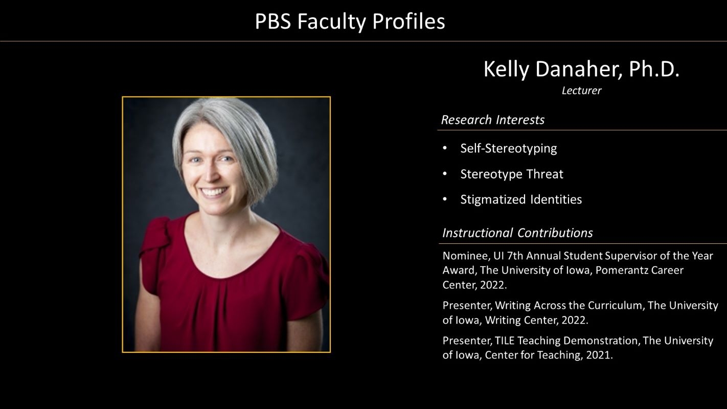 Professor Kelly Danaher Faculty Profile with Photo