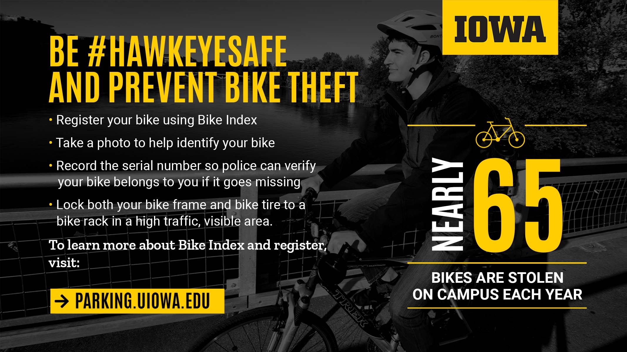 Be #Hawyeyesafe and Prevent Bike Theft