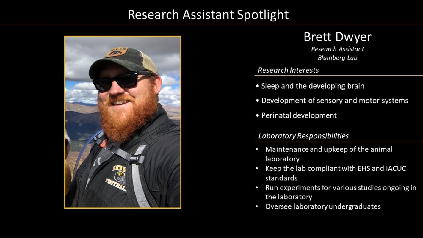 Research Assistant Brett Dwyer profile with photo